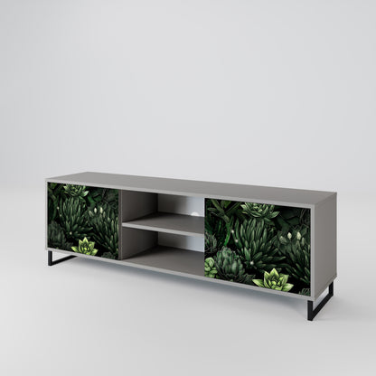 SUCCULENT JUNGLE Dvoudveřový TV stolek