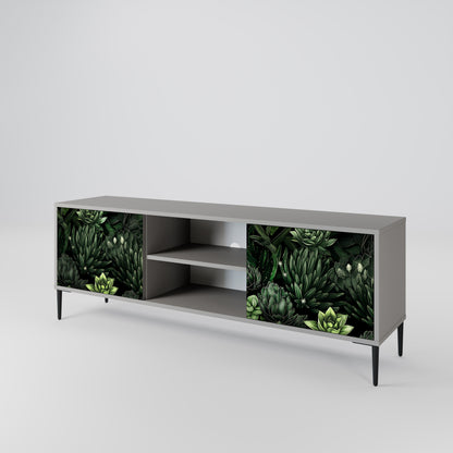 SUCCULENT JUNGLE Dvoudveřový TV stolek