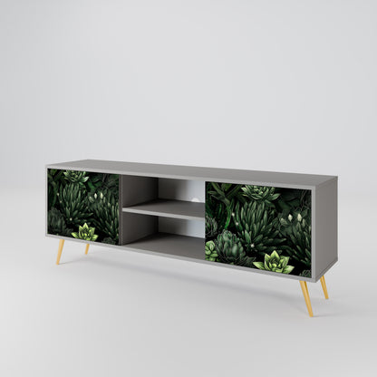 SUCCULENT JUNGLE Dvoudveřový TV stolek