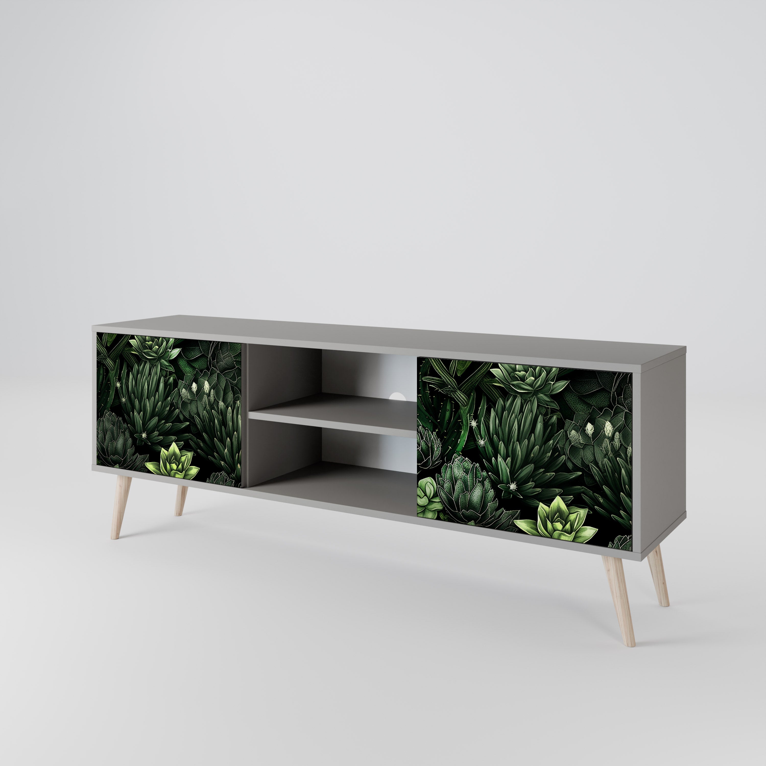 SUCCULENT JUNGLE 2-Door TV Cabinet