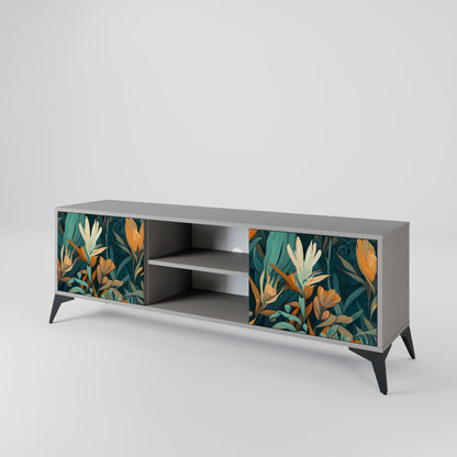 FLORAL SERENITY Dvoudveřový TV stolek