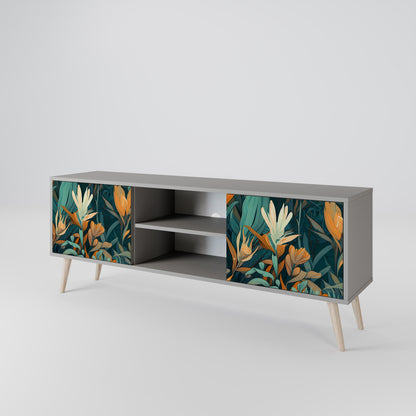 FLORAL SERENITY Dvoudveřový TV stolek