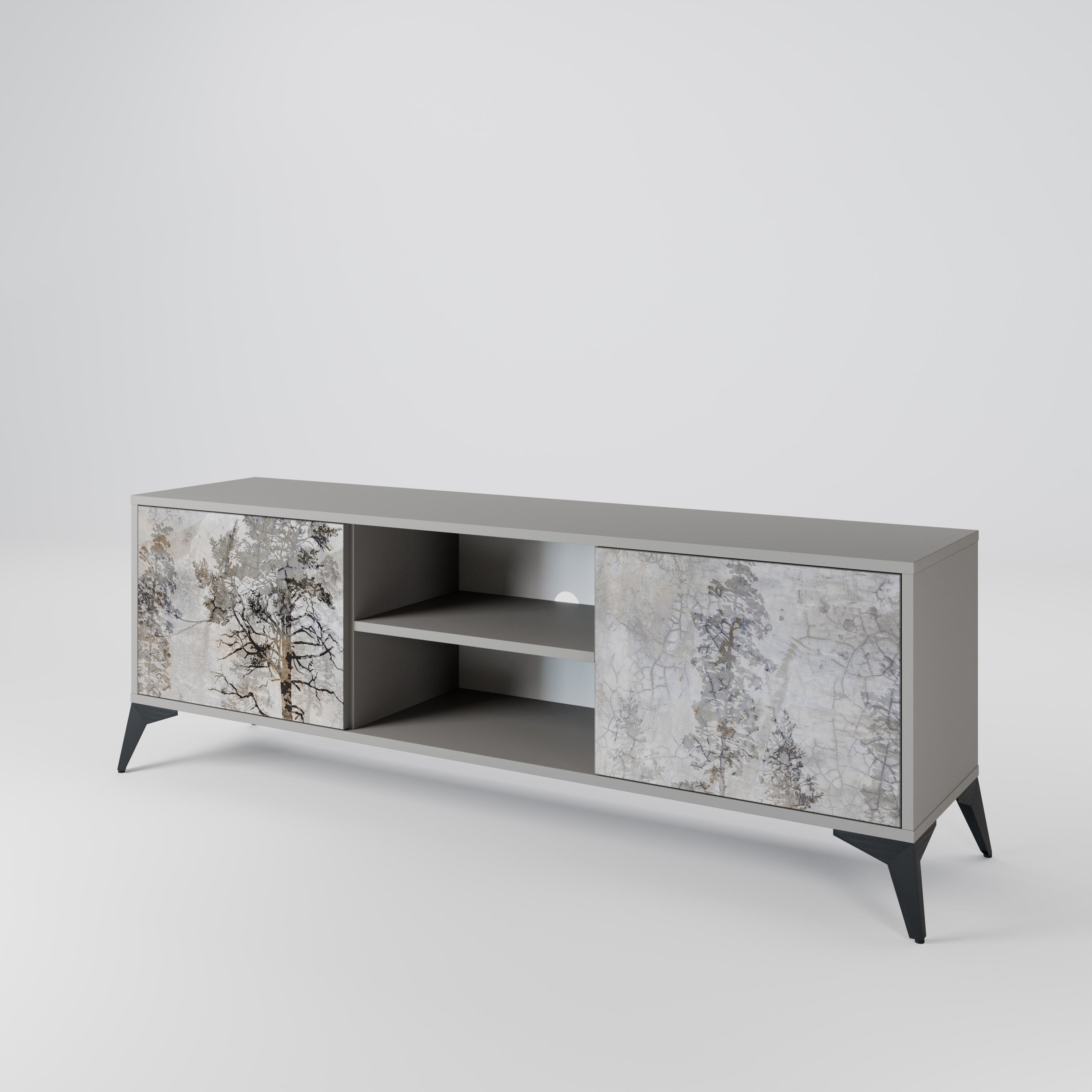 FADE IN THE TREES 2-Door TV Cabinet