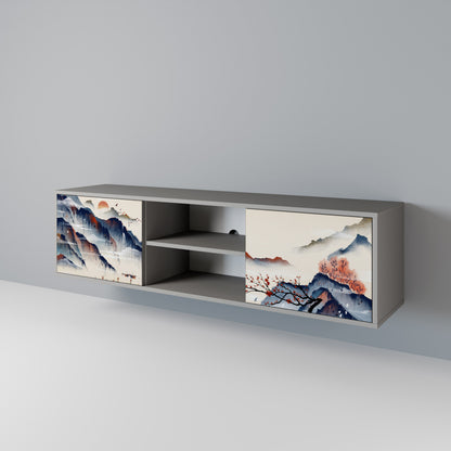 JAPANESE LANDSCAPE Dvoudveřový TV stolek