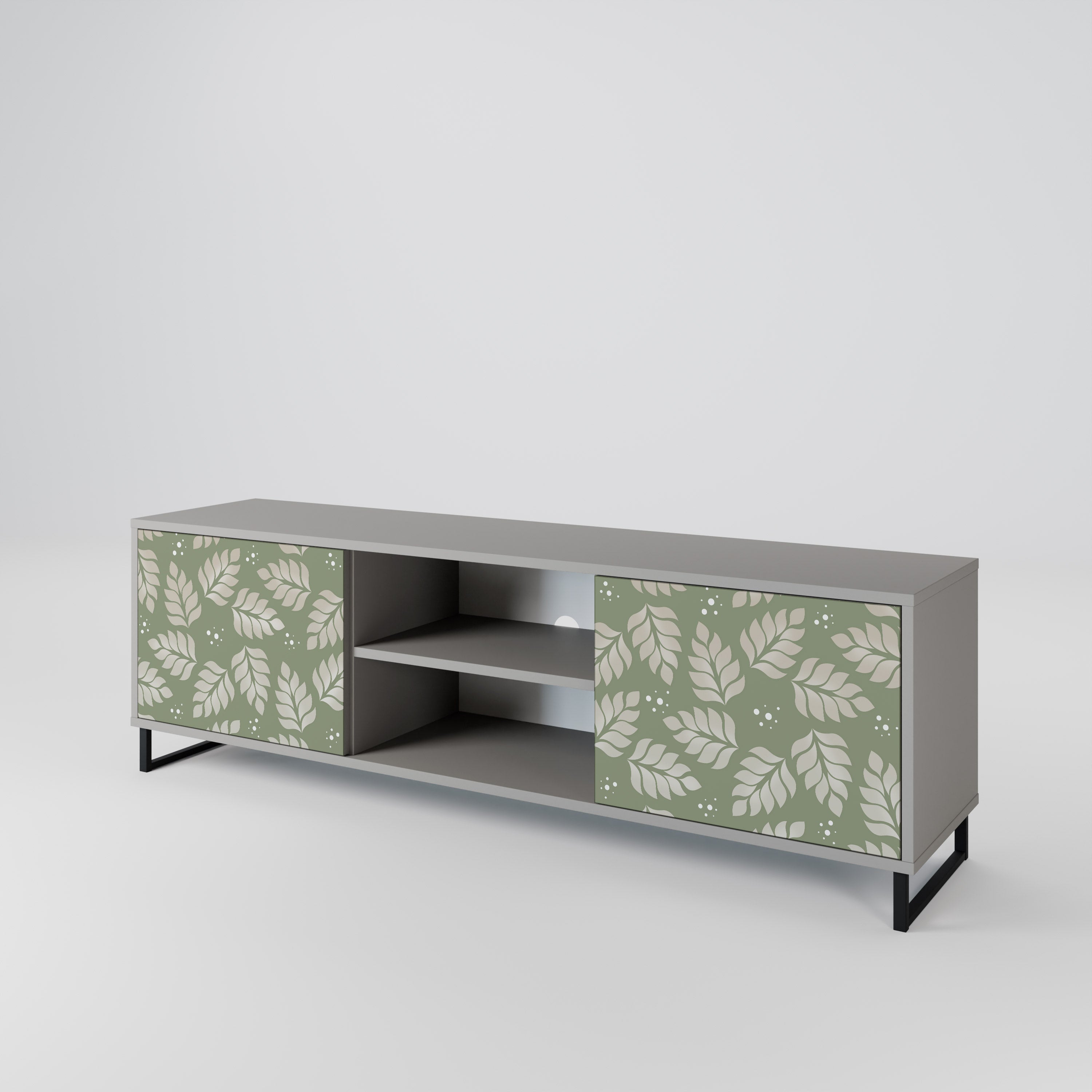 LEAVES ON GREEN 2-Door TV Cabinet