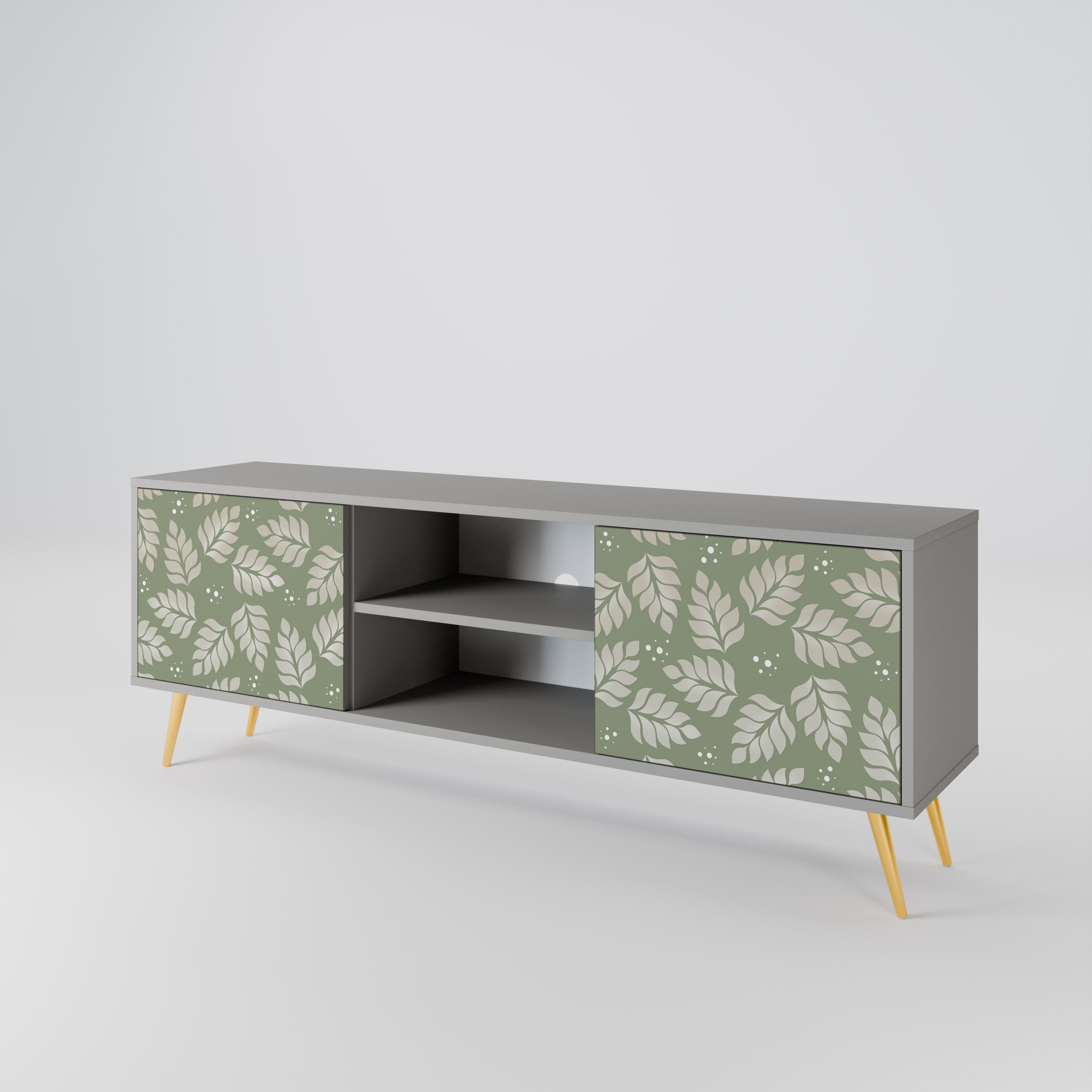 LEAVES ON GREEN 2-Door TV Cabinet