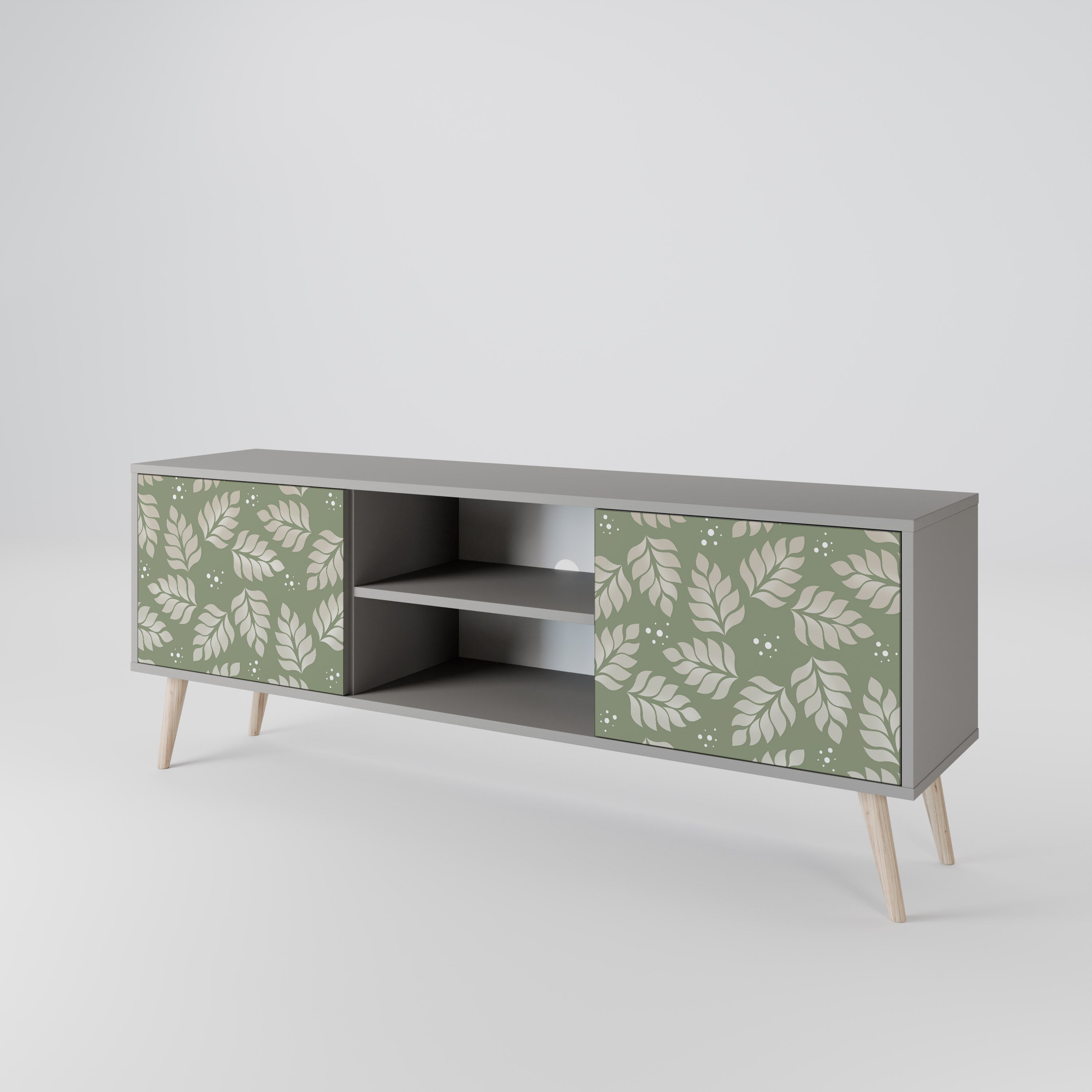 LEAVES ON GREEN 2-Door TV Cabinet