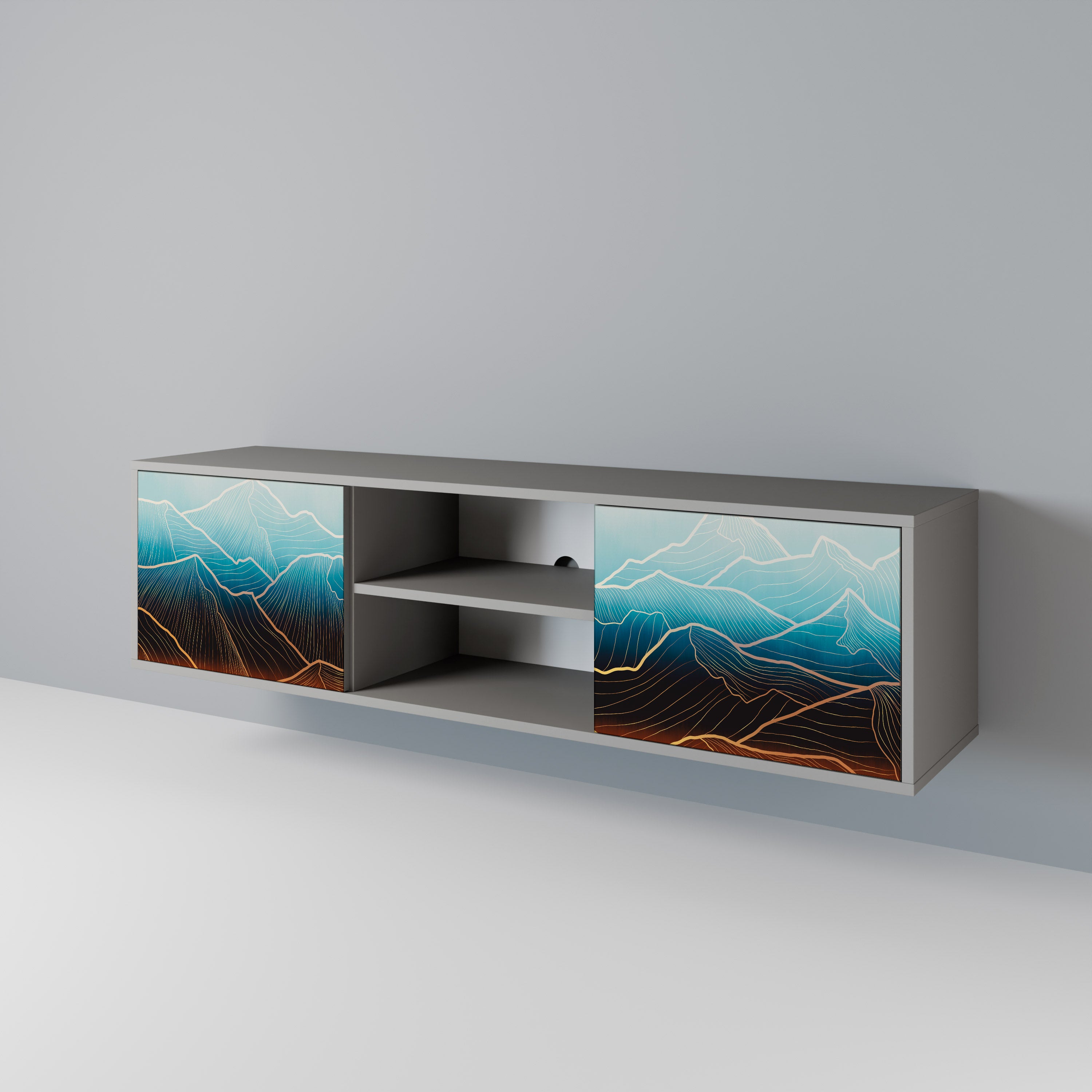 LUNAR SECRETS 2-Door TV Cabinet