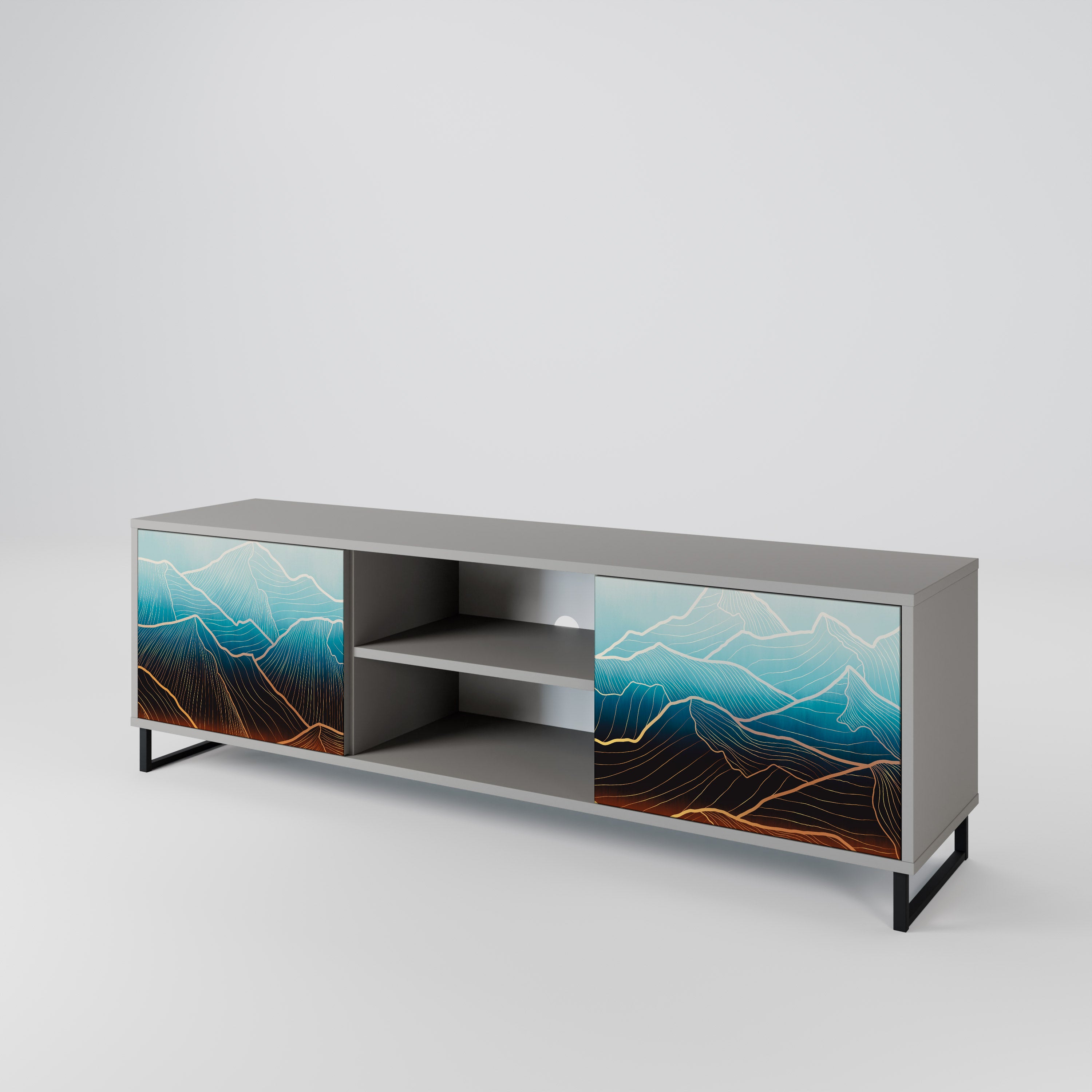 LUNAR SECRETS 2-Door TV Cabinet