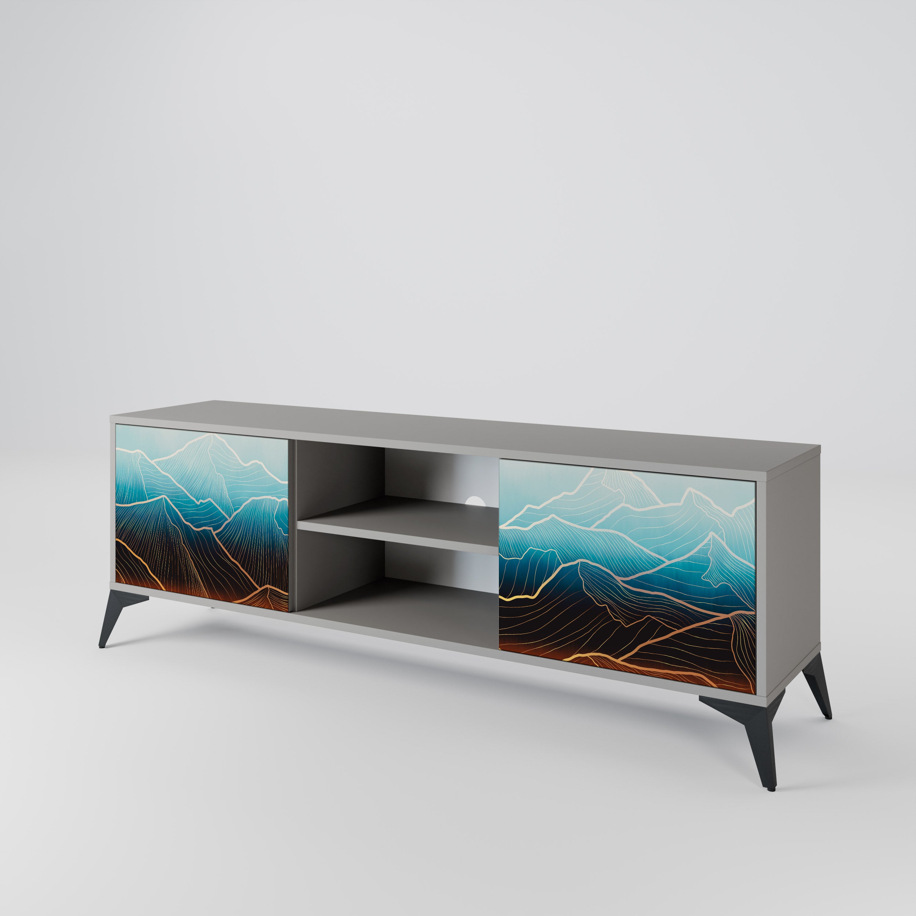 LUNAR SECRETS 2-Door TV Cabinet
