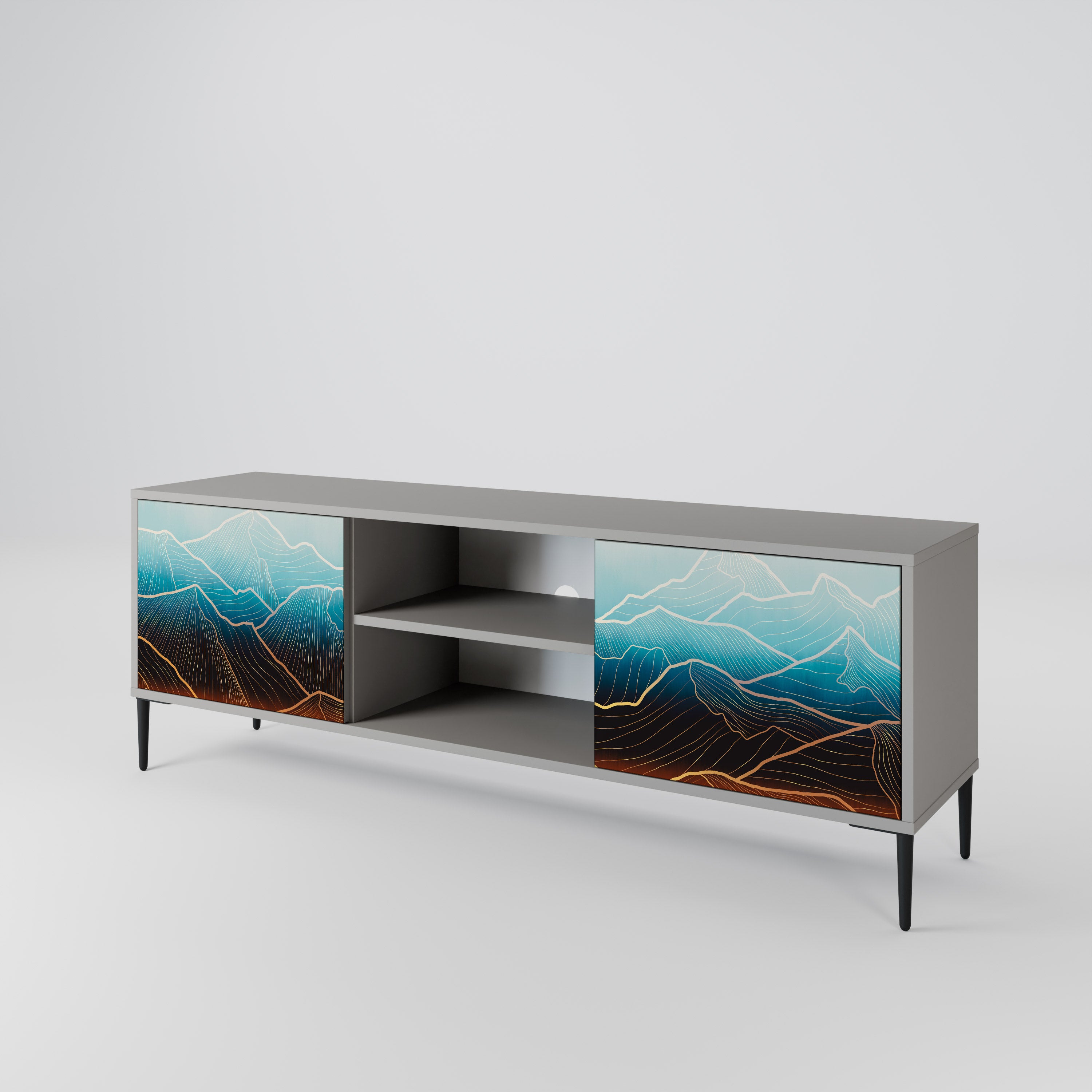 LUNAR SECRETS 2-Door TV Cabinet