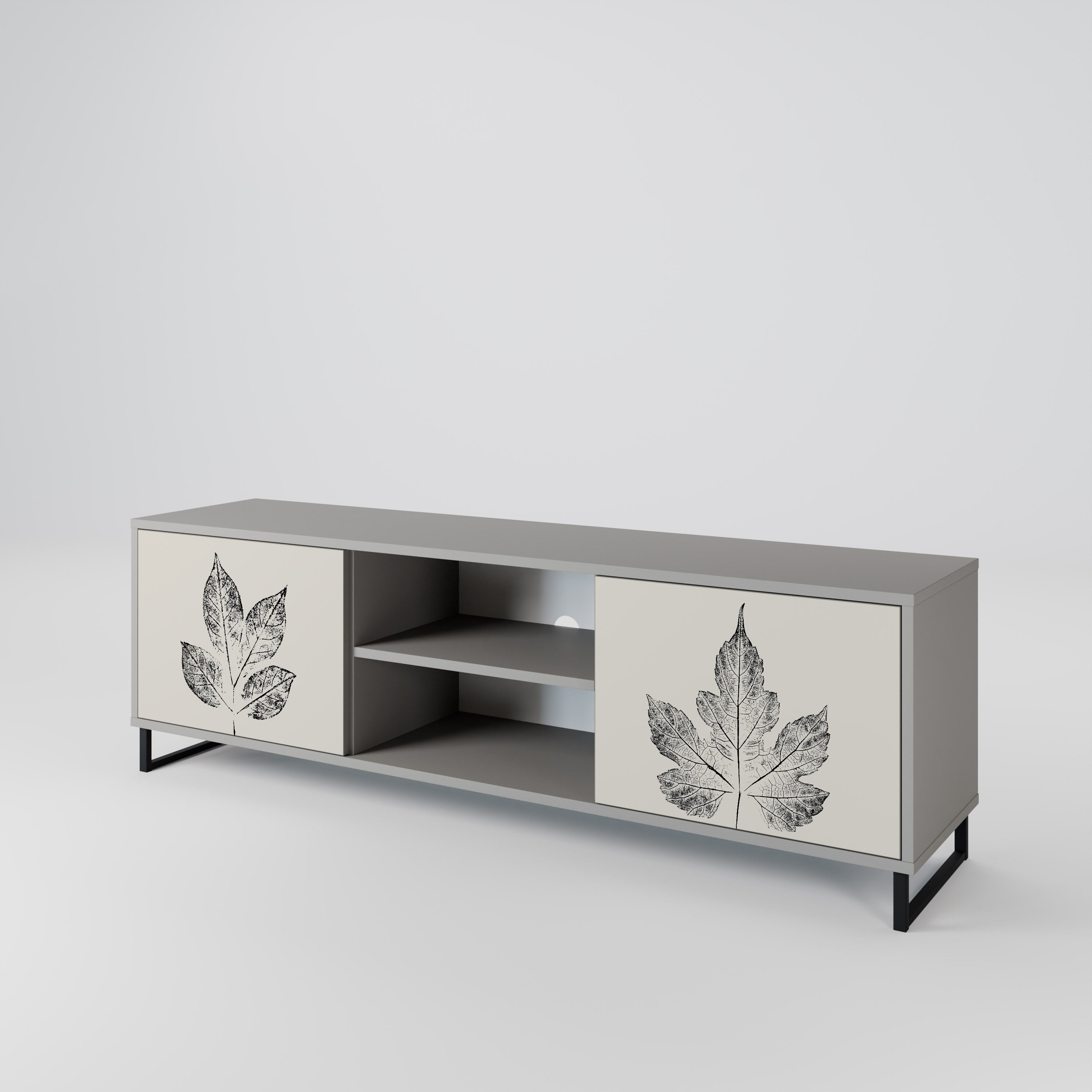 LEAFY STAMPS 2-Door TV Cabinet