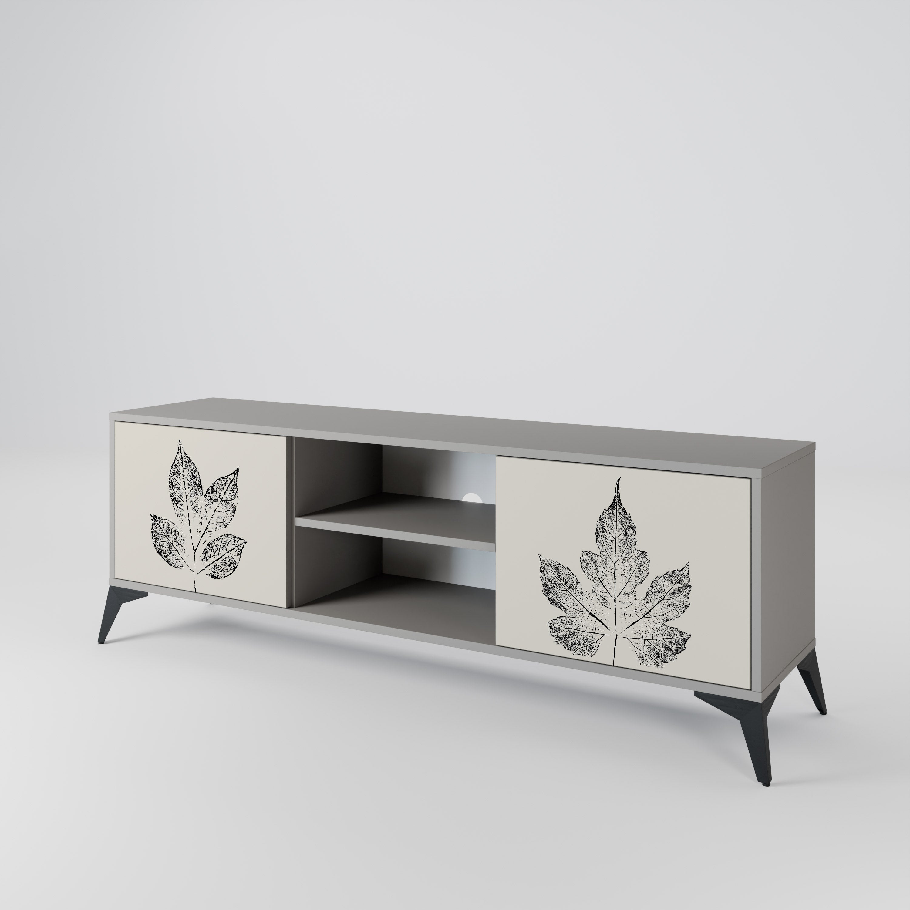 LEAFY STAMPS 2-Door TV Cabinet