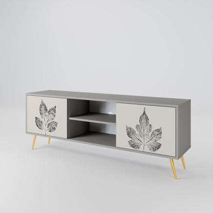 LEAFY STAMPS Dvoudveřový TV stolek