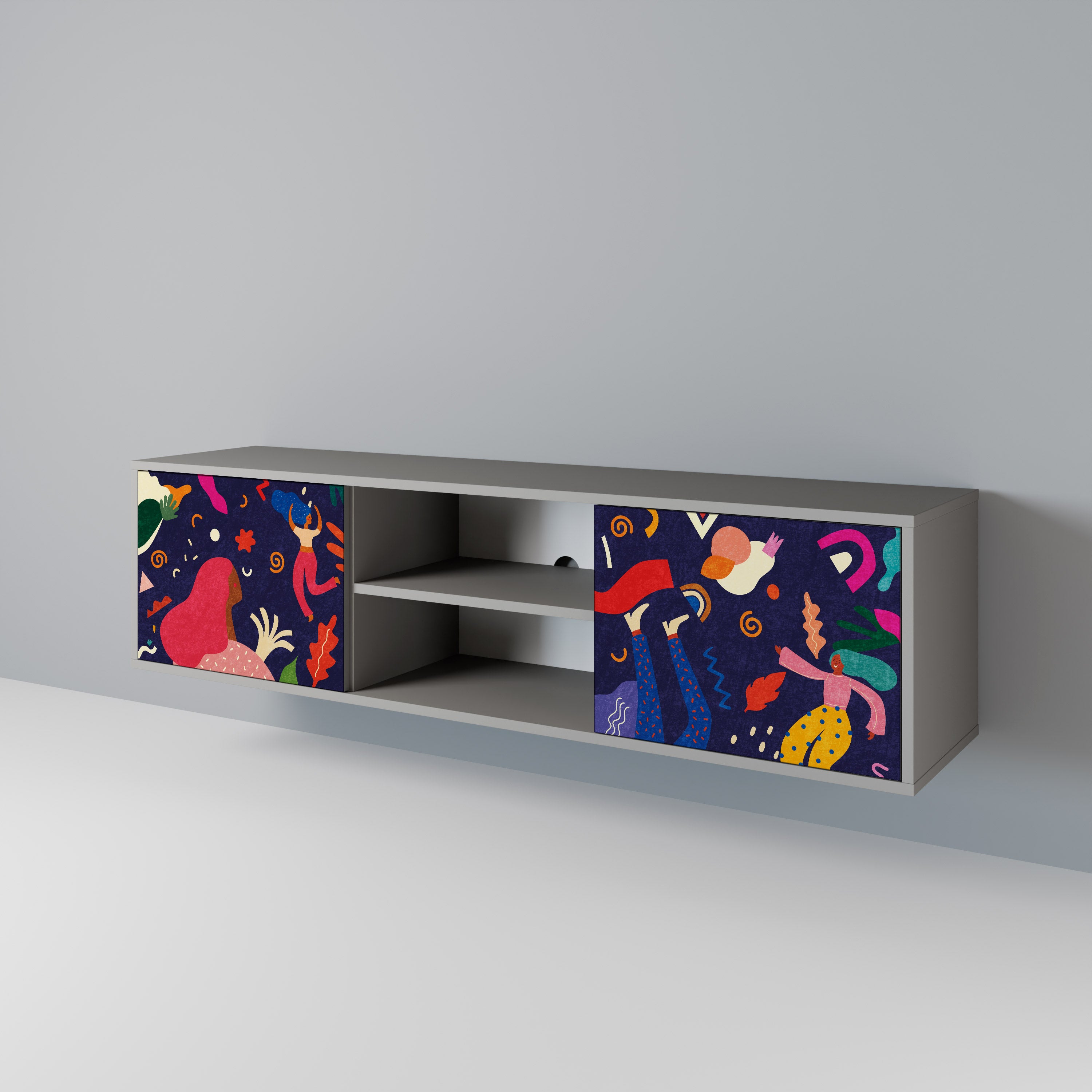 FESTIVE PLEASURES 2-Door TV Cabinet