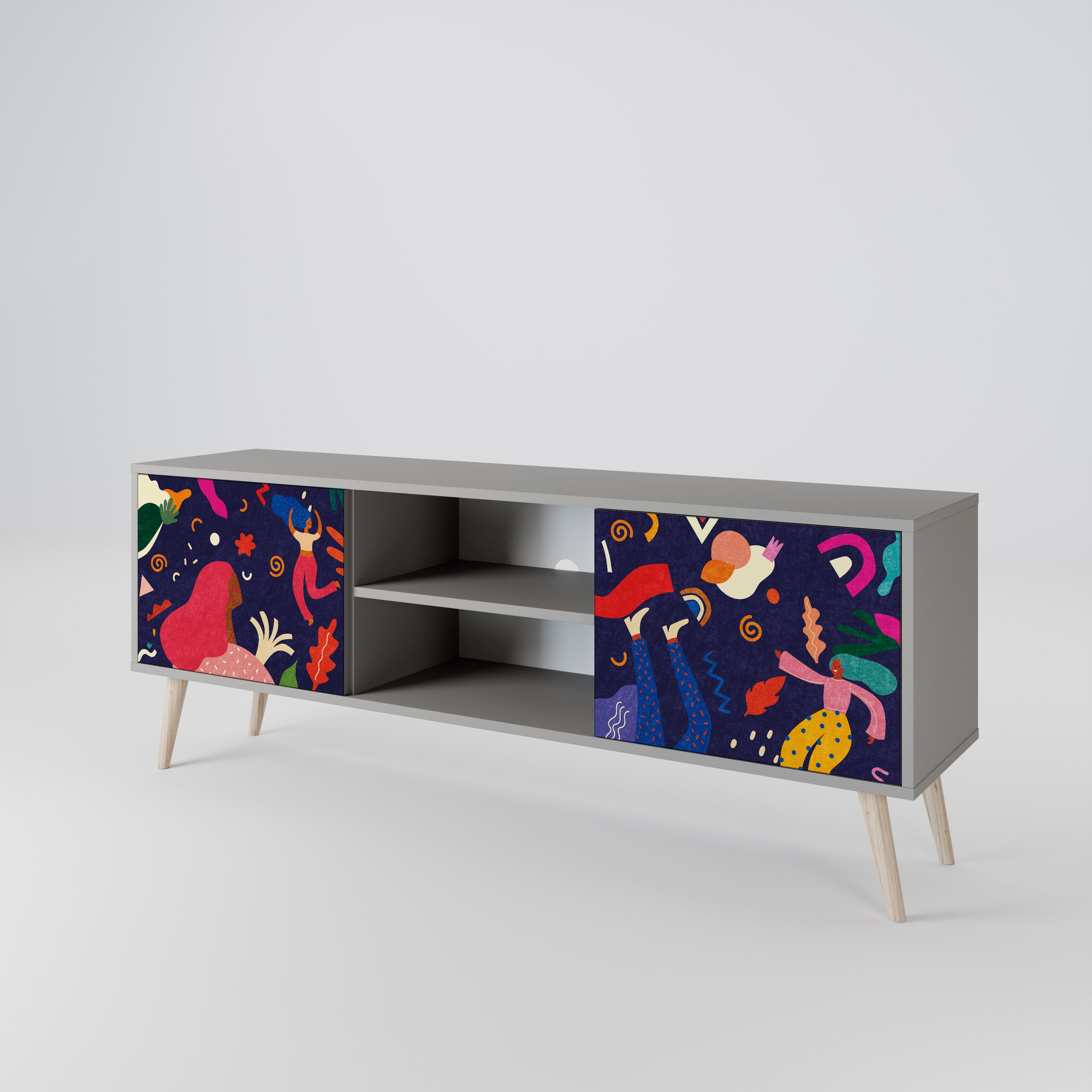 FESTIVE PLEASURES 2-Door TV Cabinet