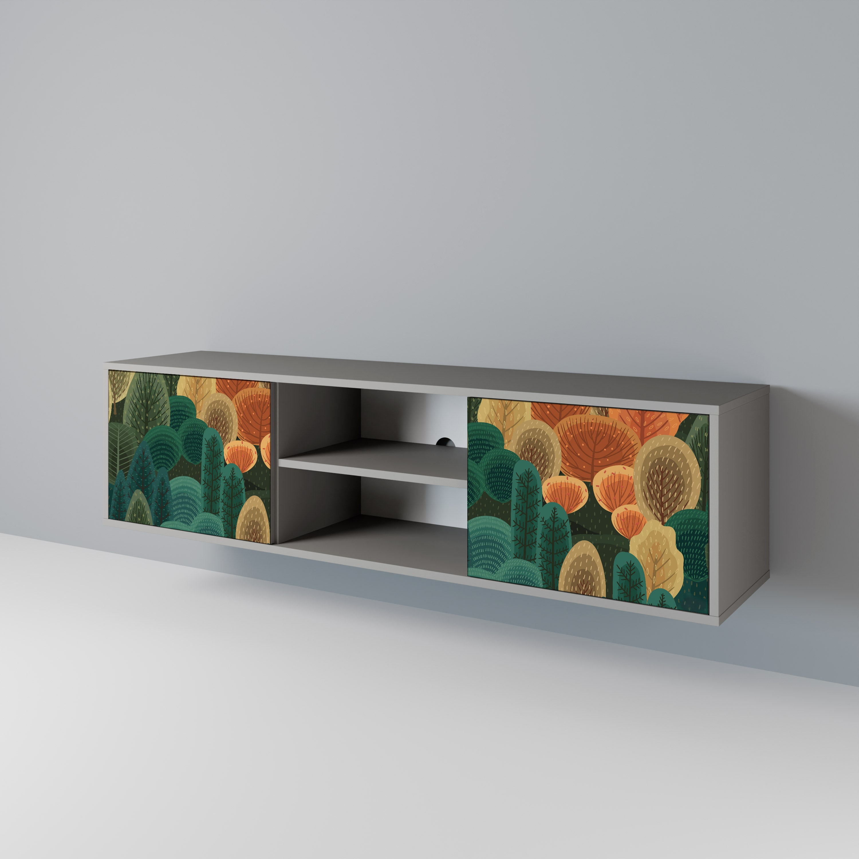 AUTUMN KALEIDOSCOPE 2-Door TV Cabinet