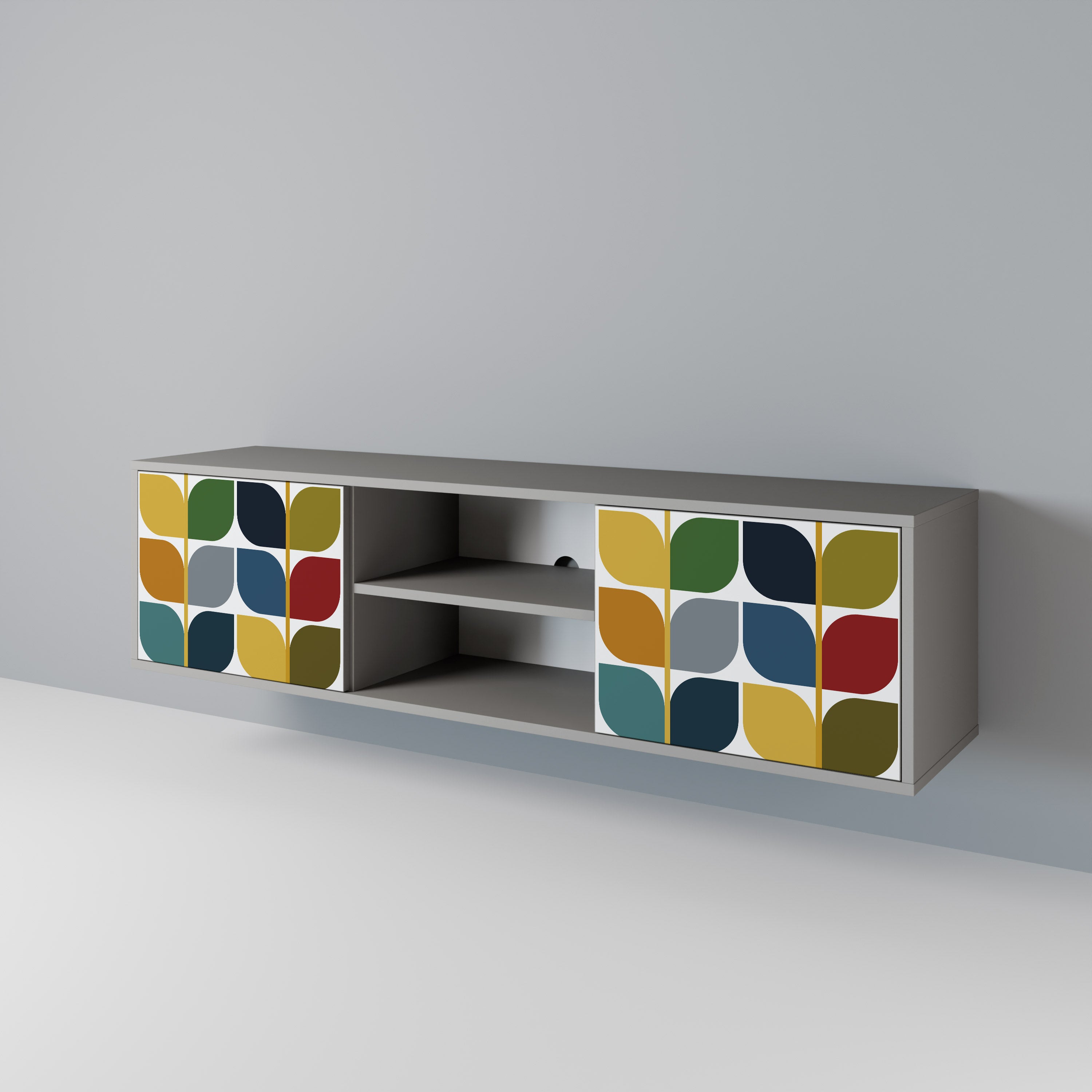 WEIGHTLESS HOURS 2-Door TV Cabinet