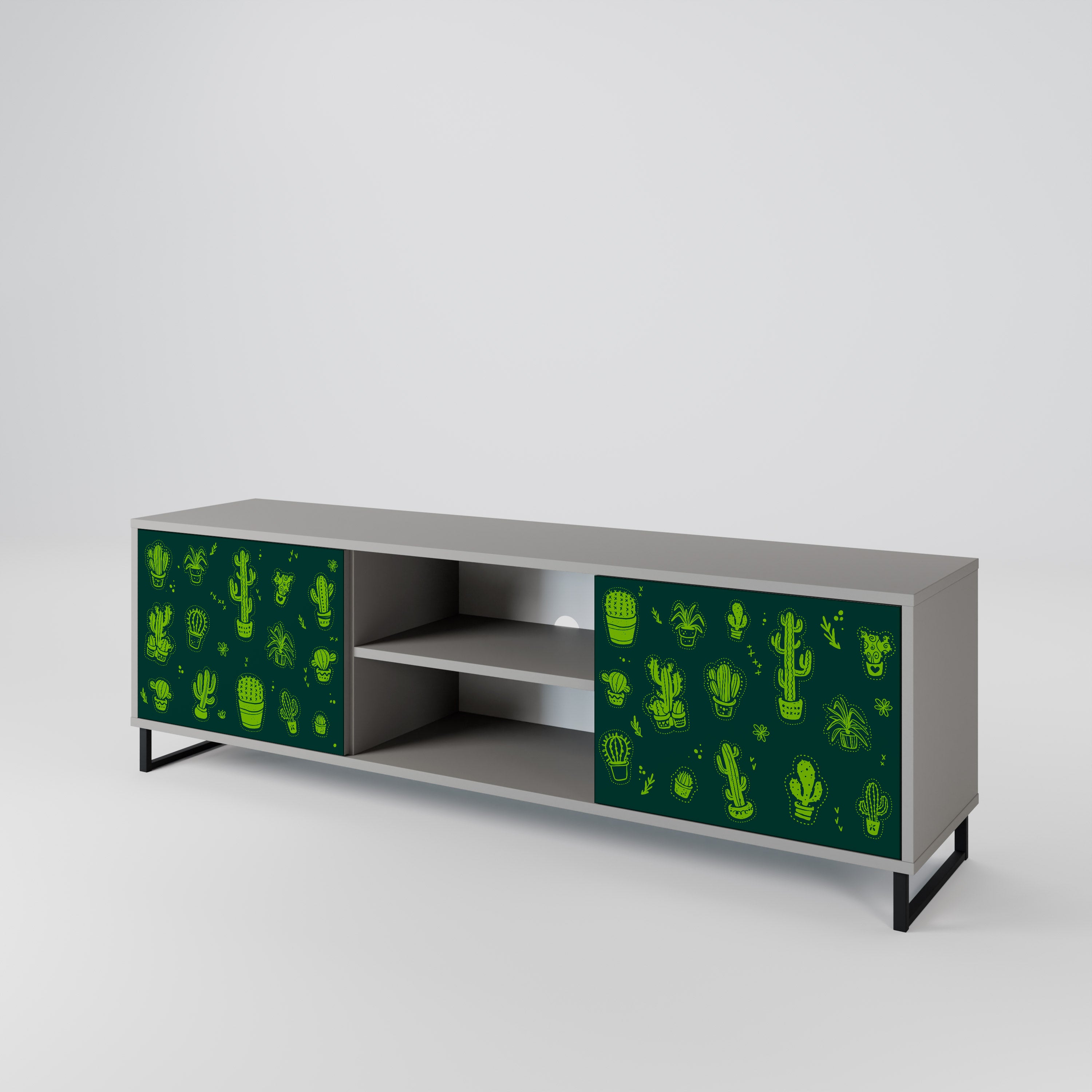DESERT GREEN 2-Door TV Cabinet