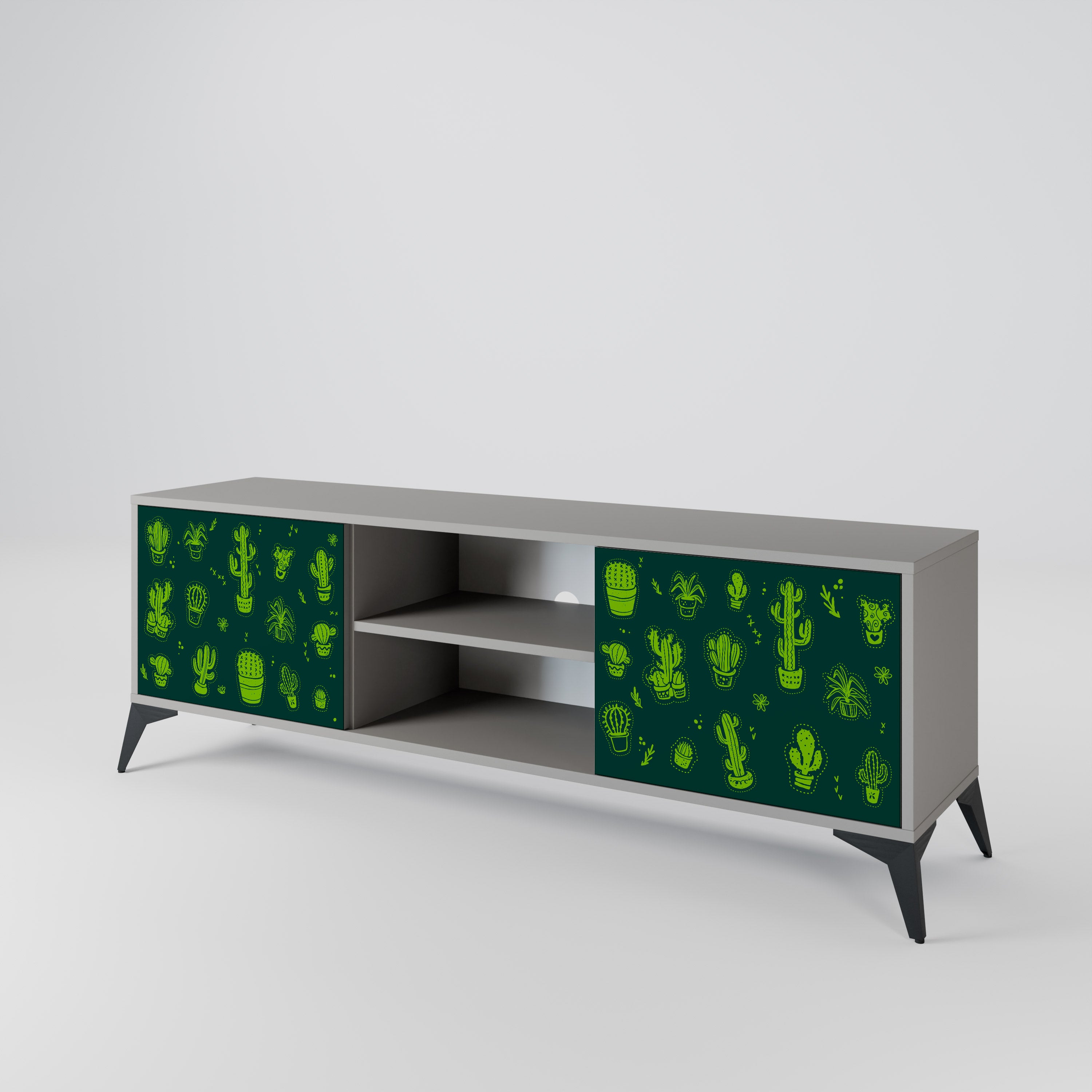 DESERT GREEN 2-Door TV Cabinet