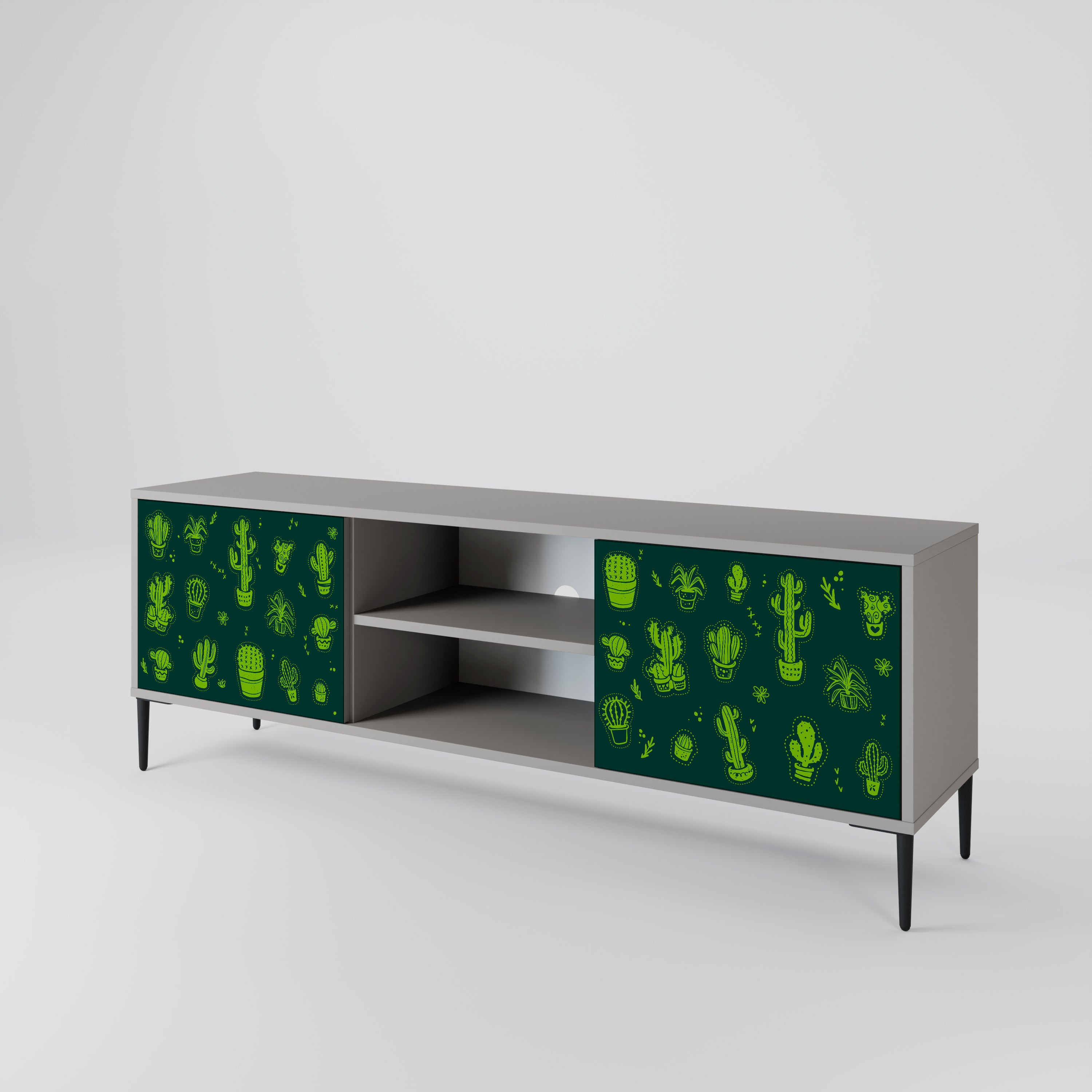 DESERT GREEN 2-Door TV Cabinet