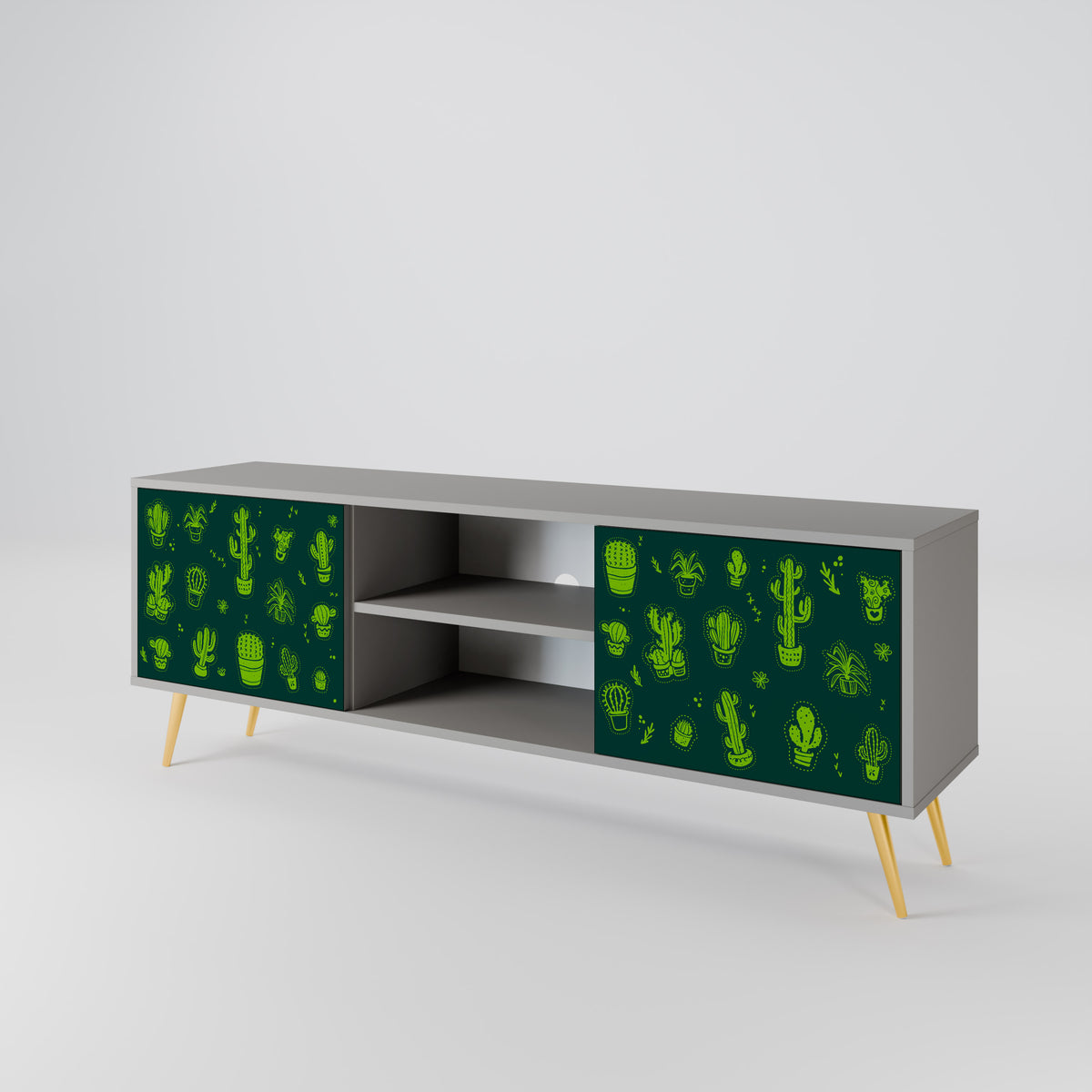 DESERT GREEN Dvoudveřový TV stolek