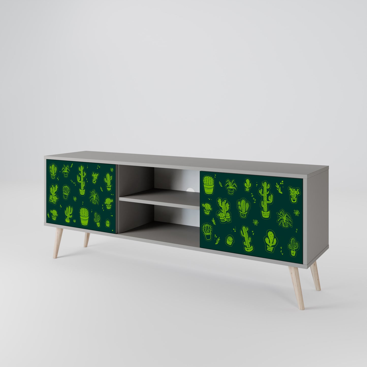 DESERT GREEN Dvoudveřový TV stolek