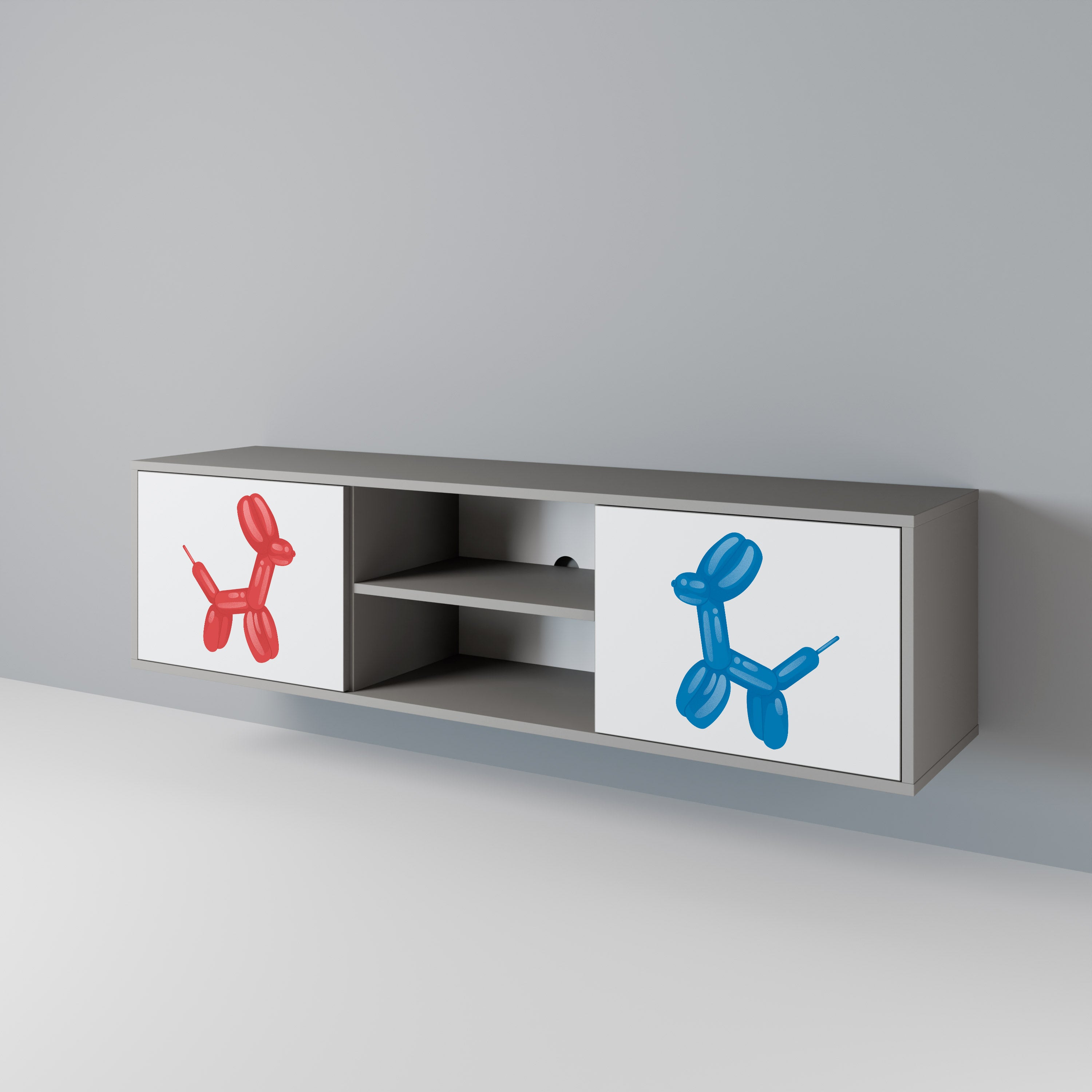 CHILDHOOD MEMORY 2-Door TV Cabinet