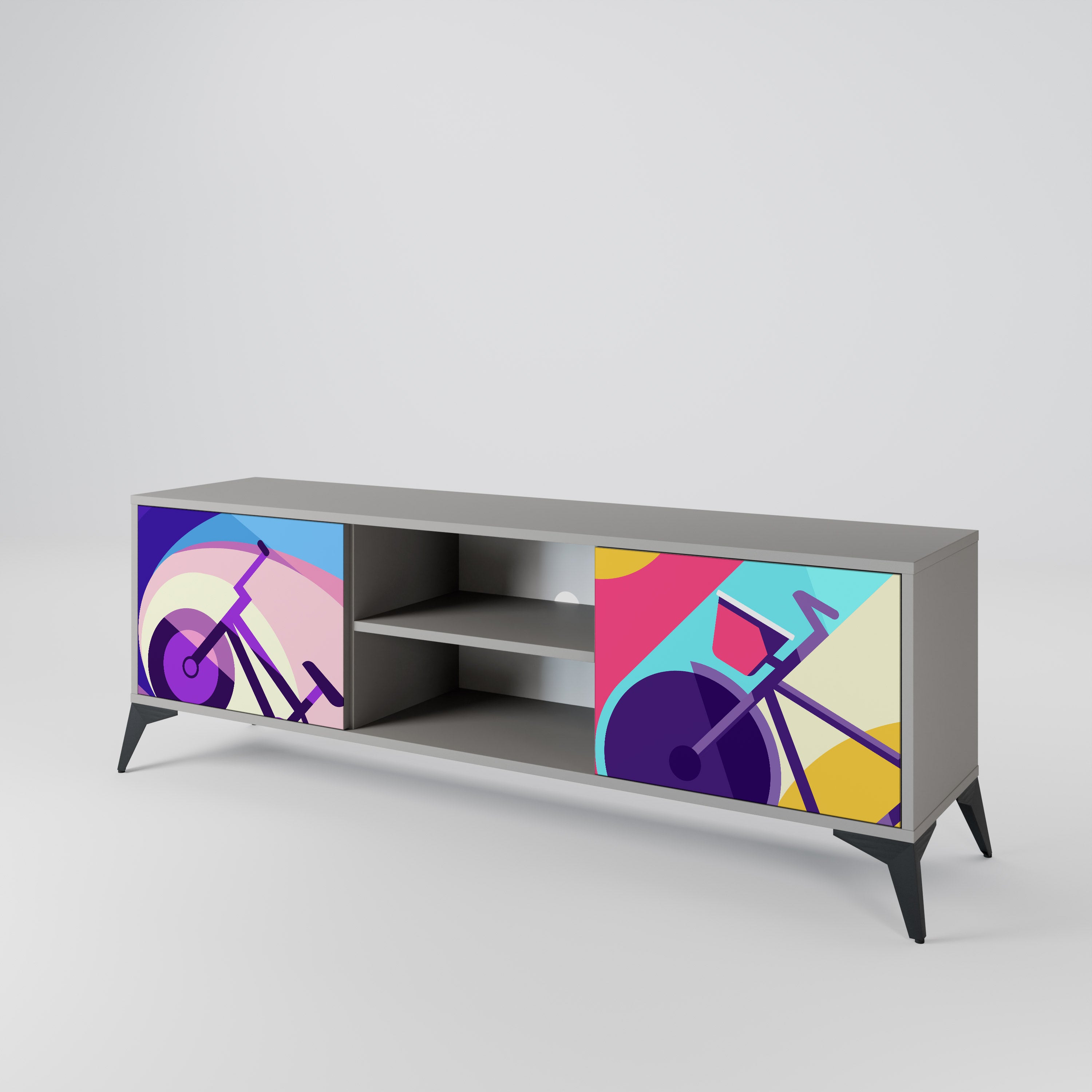 BIKE DREAMS 2-Door TV Cabinet