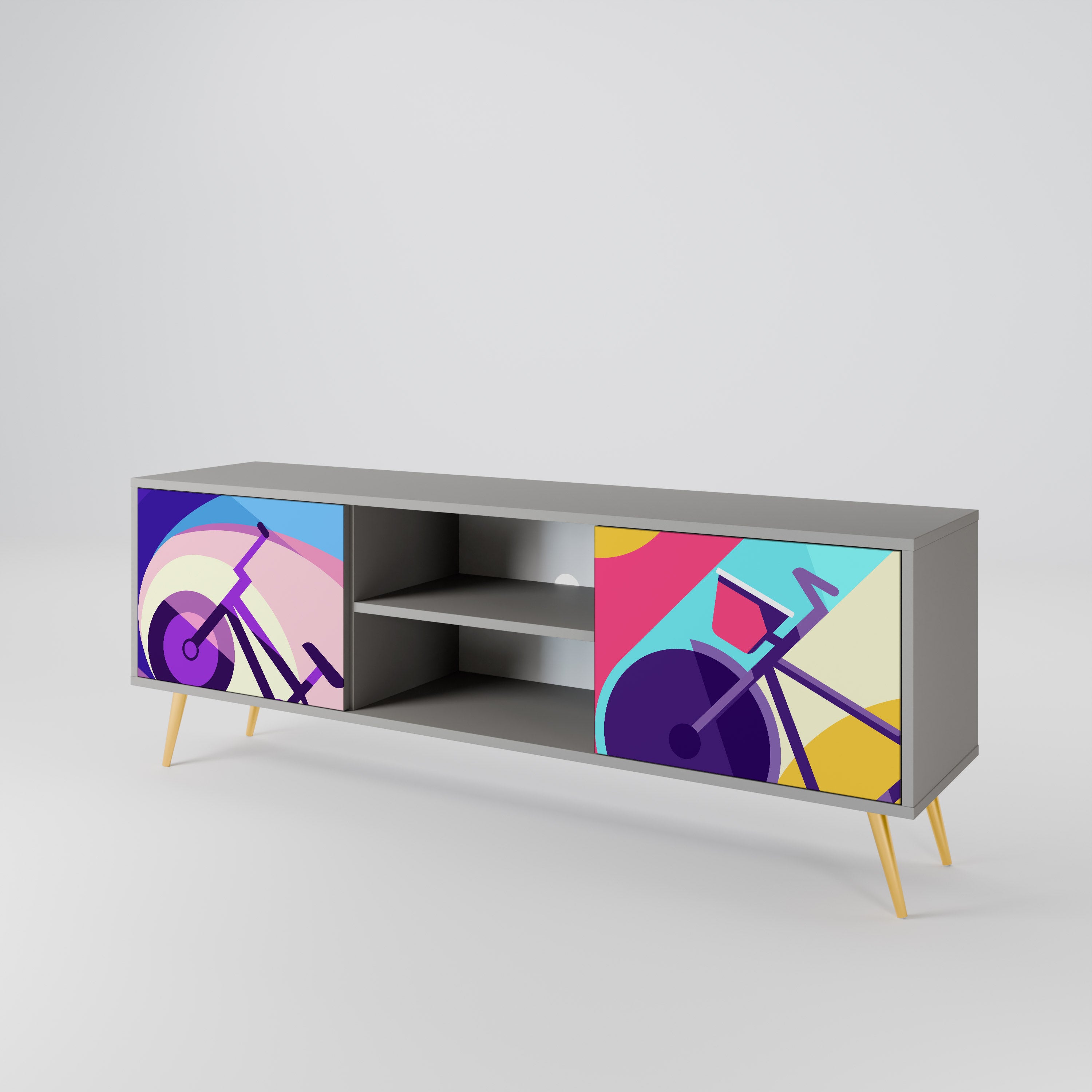 BIKE DREAMS 2-Door TV Cabinet