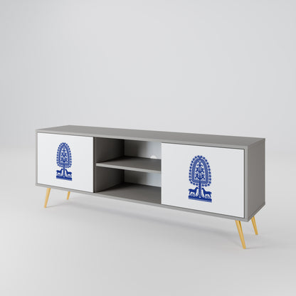 POLISH FOLK ART Dvoudveřový TV stolek