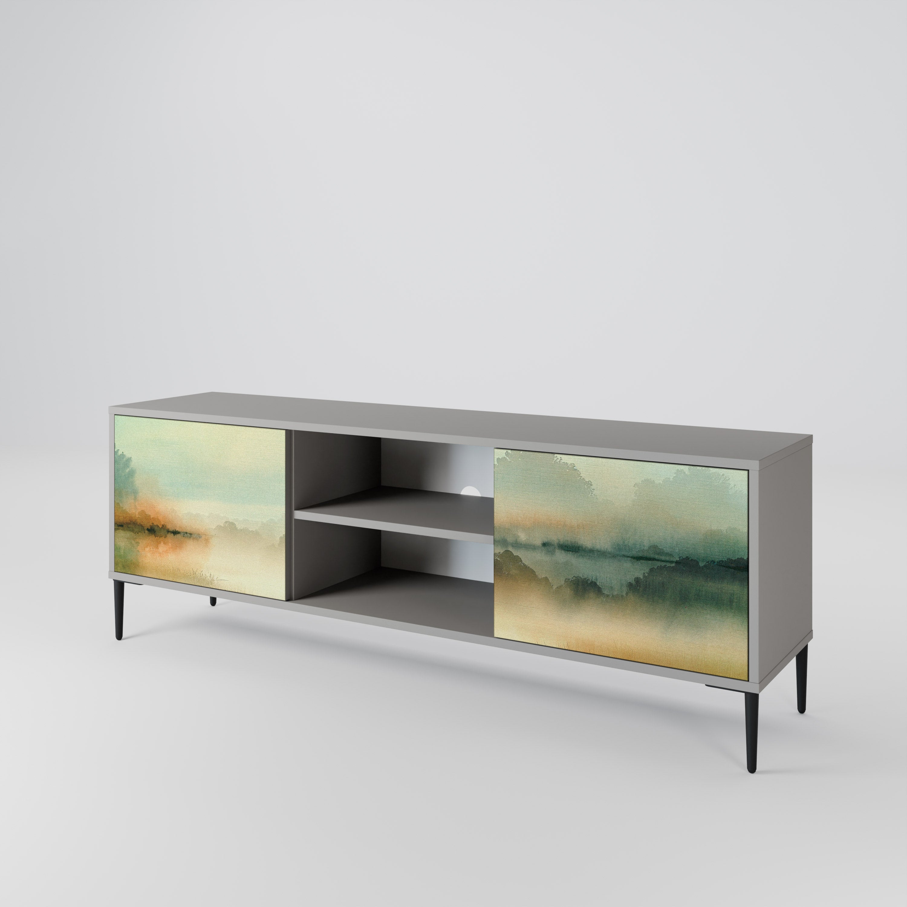 MORNING BY THE LAKE 2-Door TV Cabinet