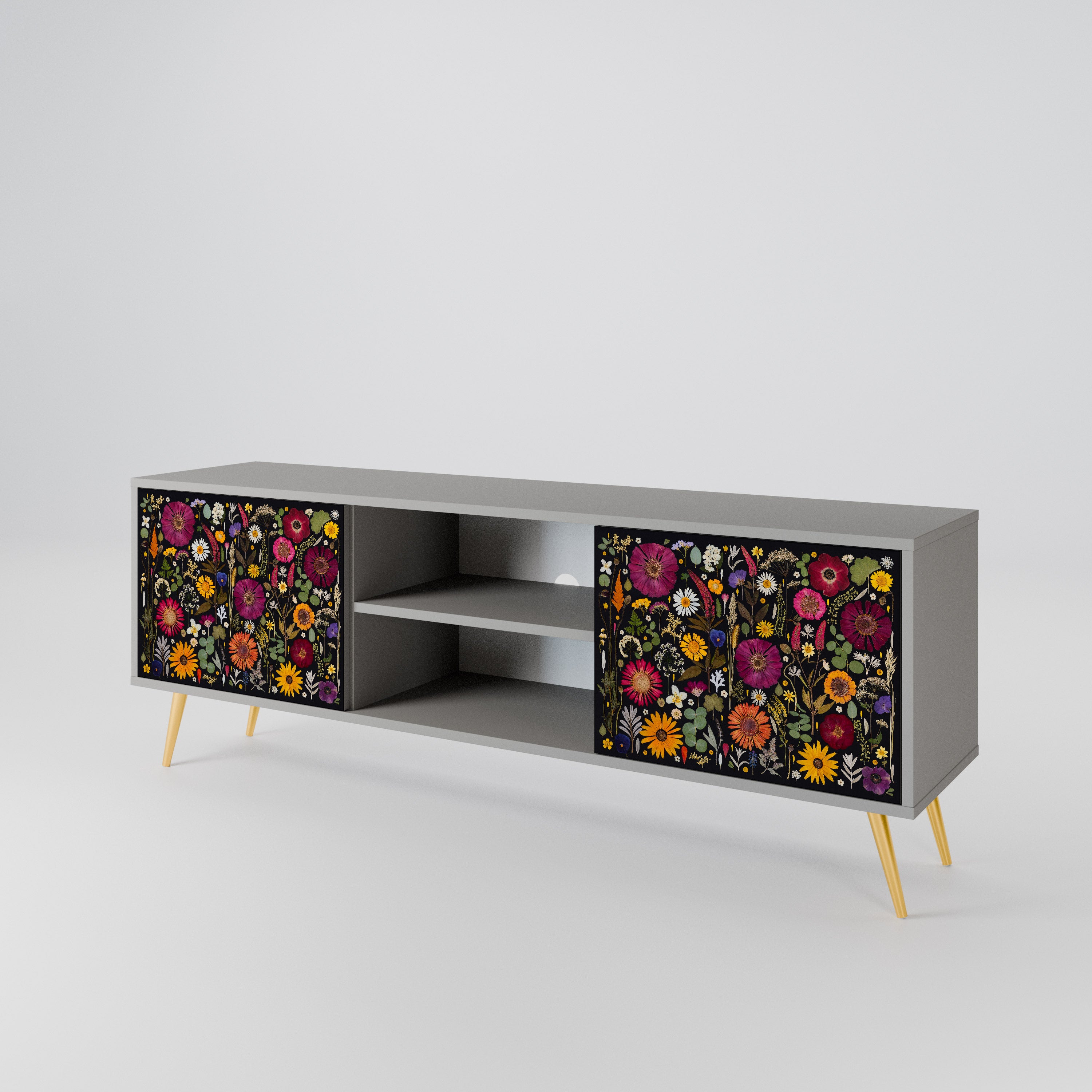 MIDNIGHT GARDEN 2-Door TV Cabinet