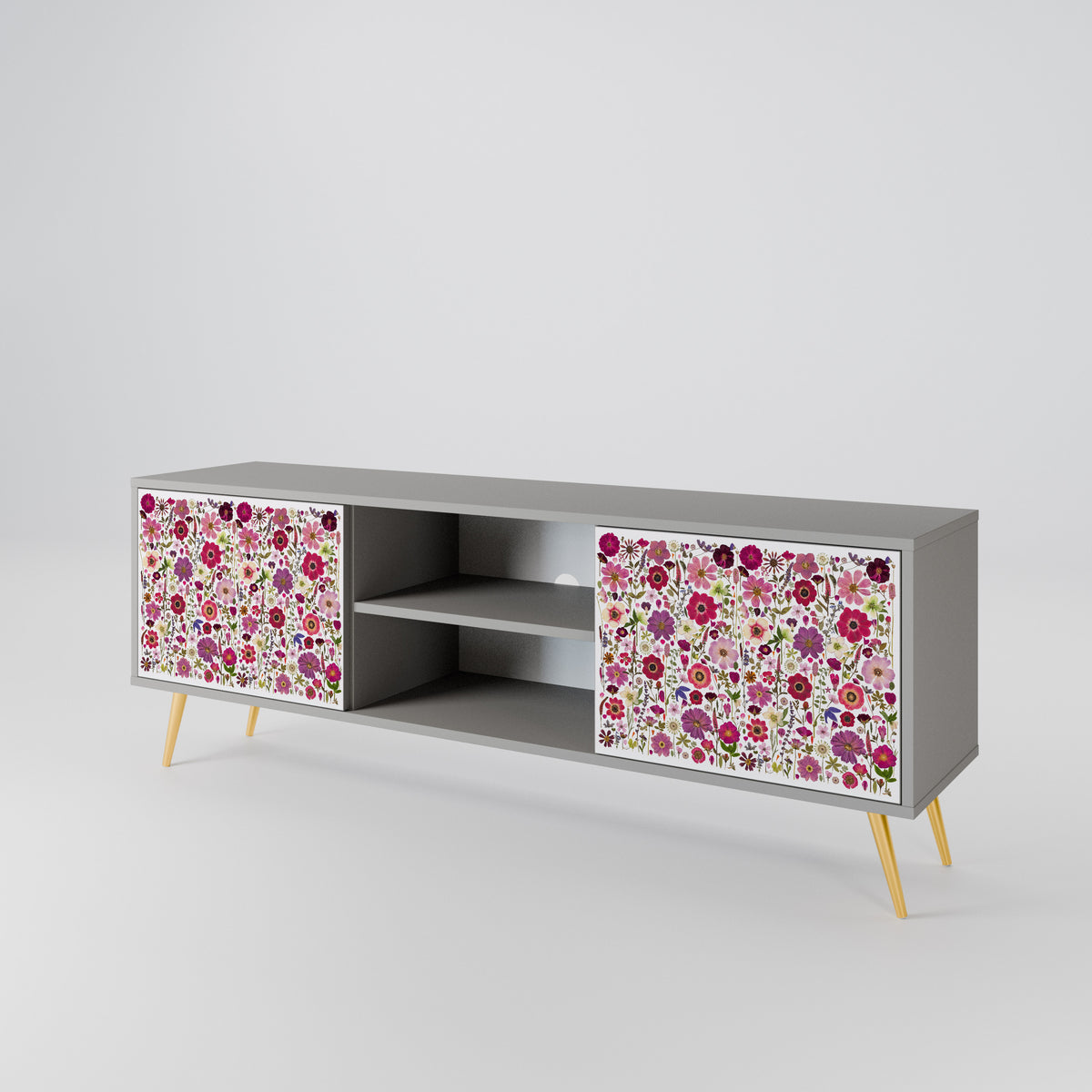 PETAL GARDEN Dvoudveřový TV stolek
