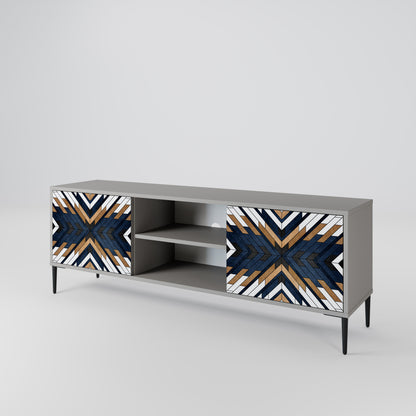 ARTFUL GEOMETRY Dvoudveřový TV stolek