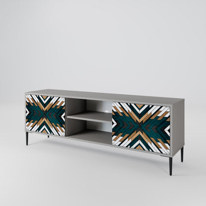 ARTISTIC GEOMETRY Dvoudveřový TV stolek