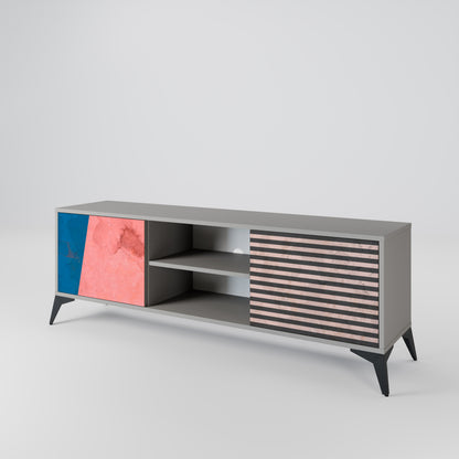 GLAMOROUS STRIPE Dvoudveřový TV stolek