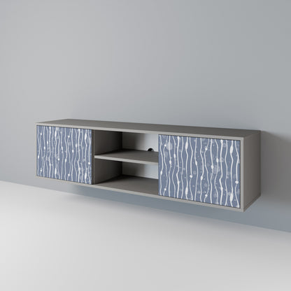 GRAPHITE RAIN Dvoudveřový TV stolek
