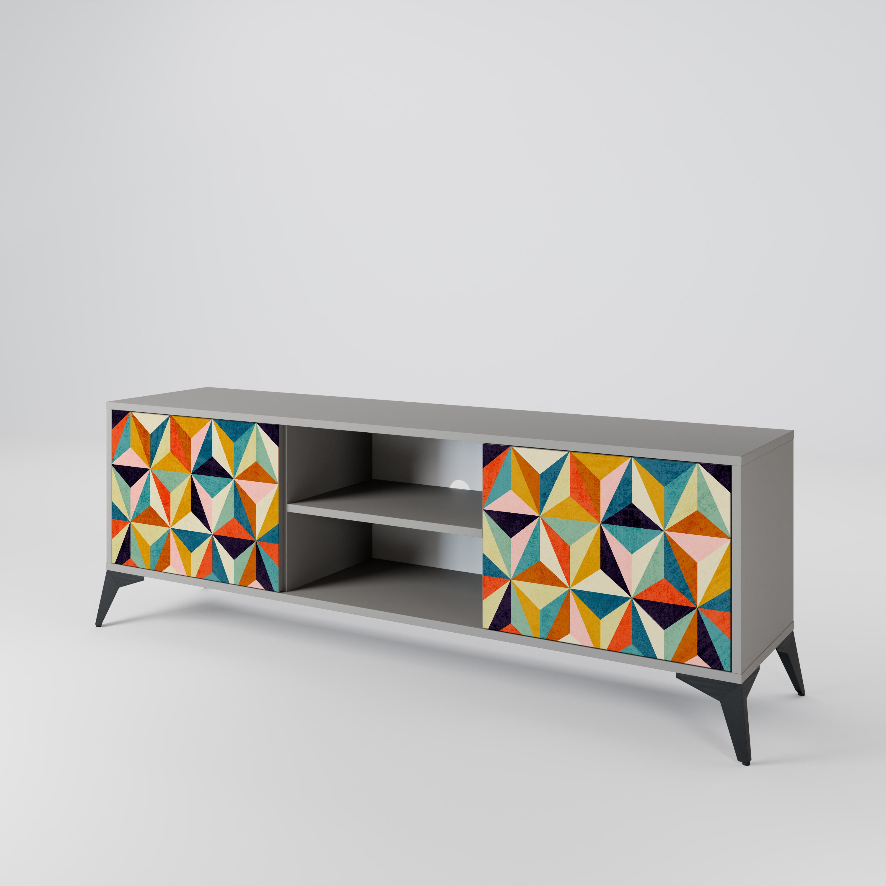 TESSELATE TREASURES Dvoudveřový TV stolek