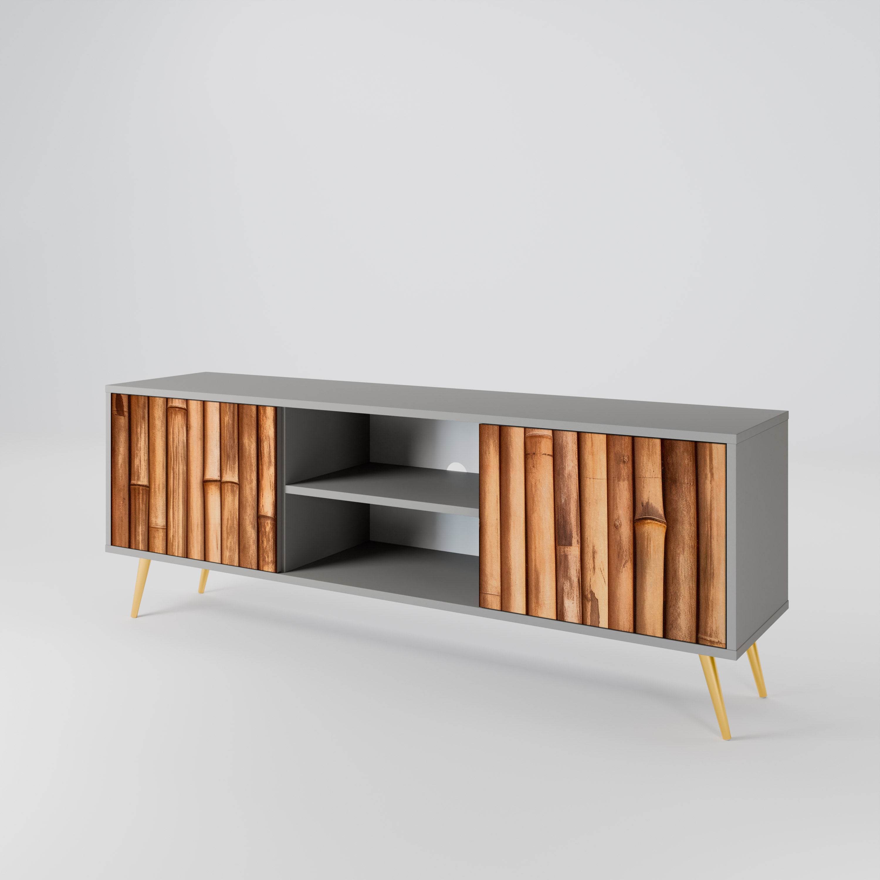 NATURAL WOOD Dvoudveřový TV stolek