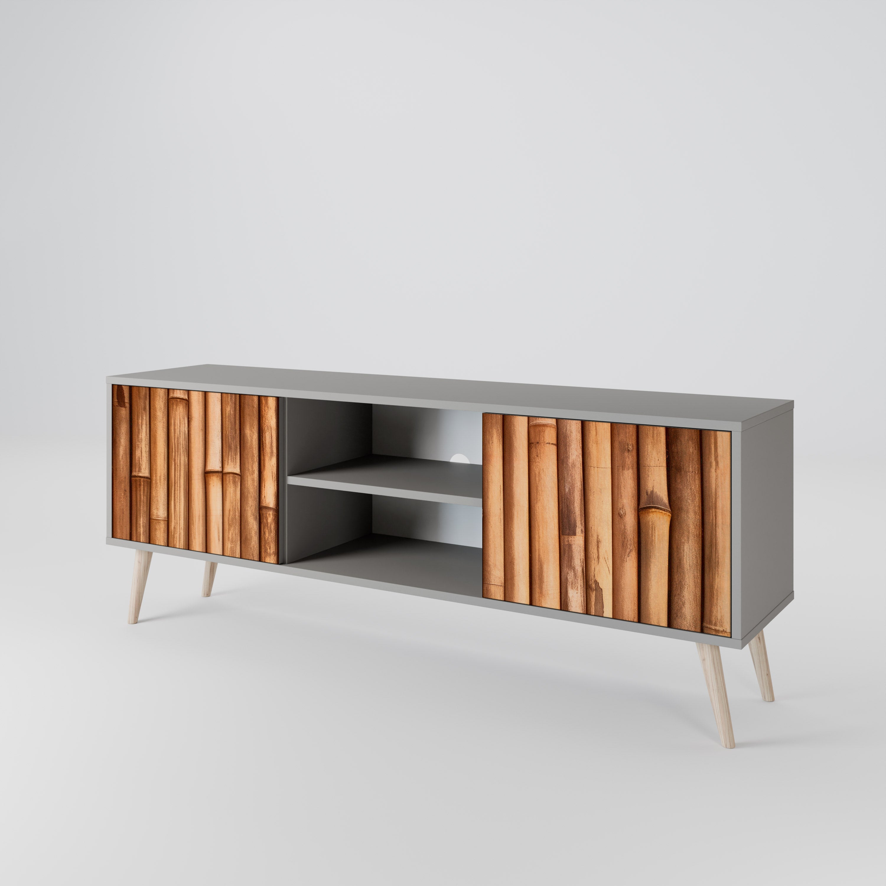 NATURAL WOOD Dvoudveřový TV stolek