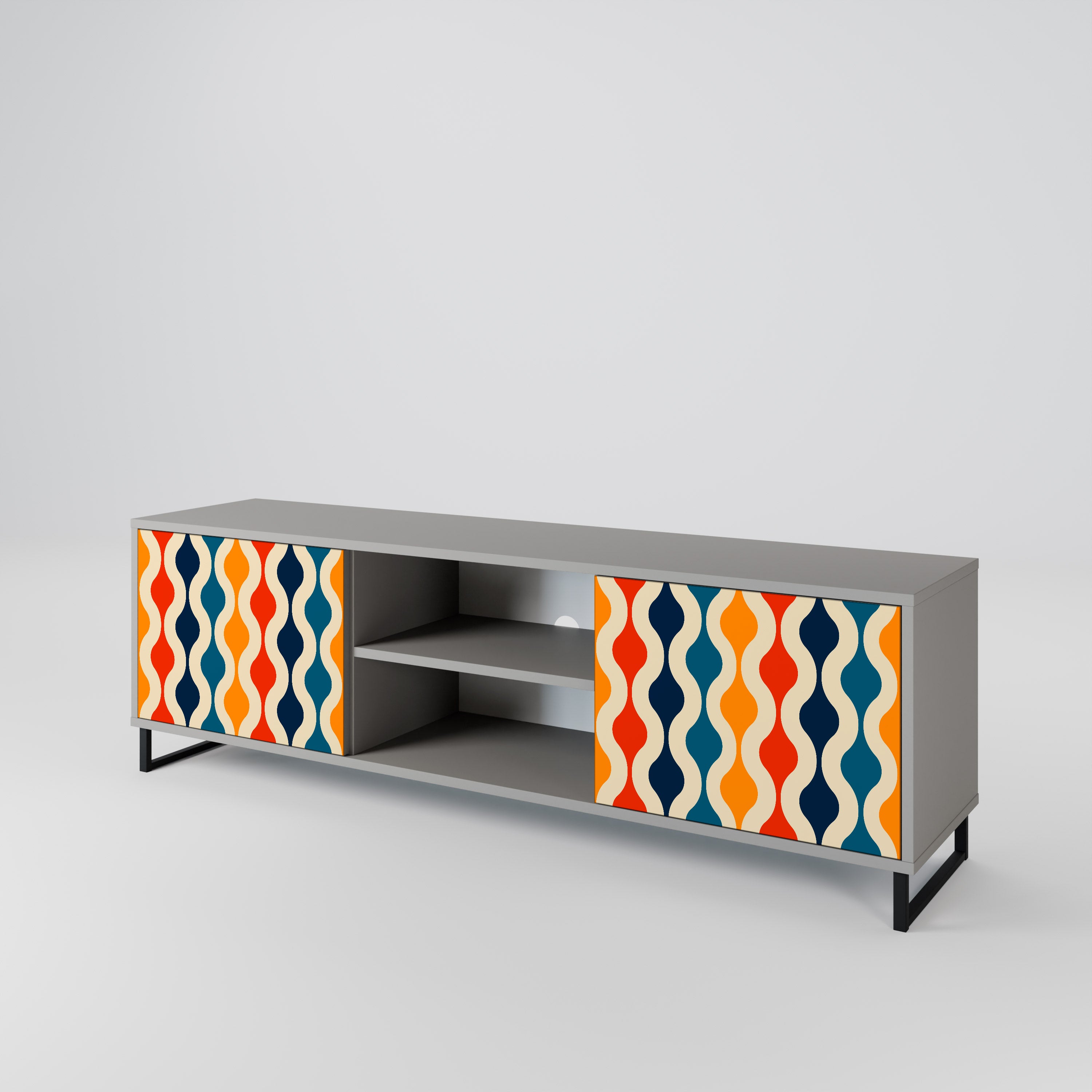 COLORFUL NOSTALGIA 2-Door TV Cabinet