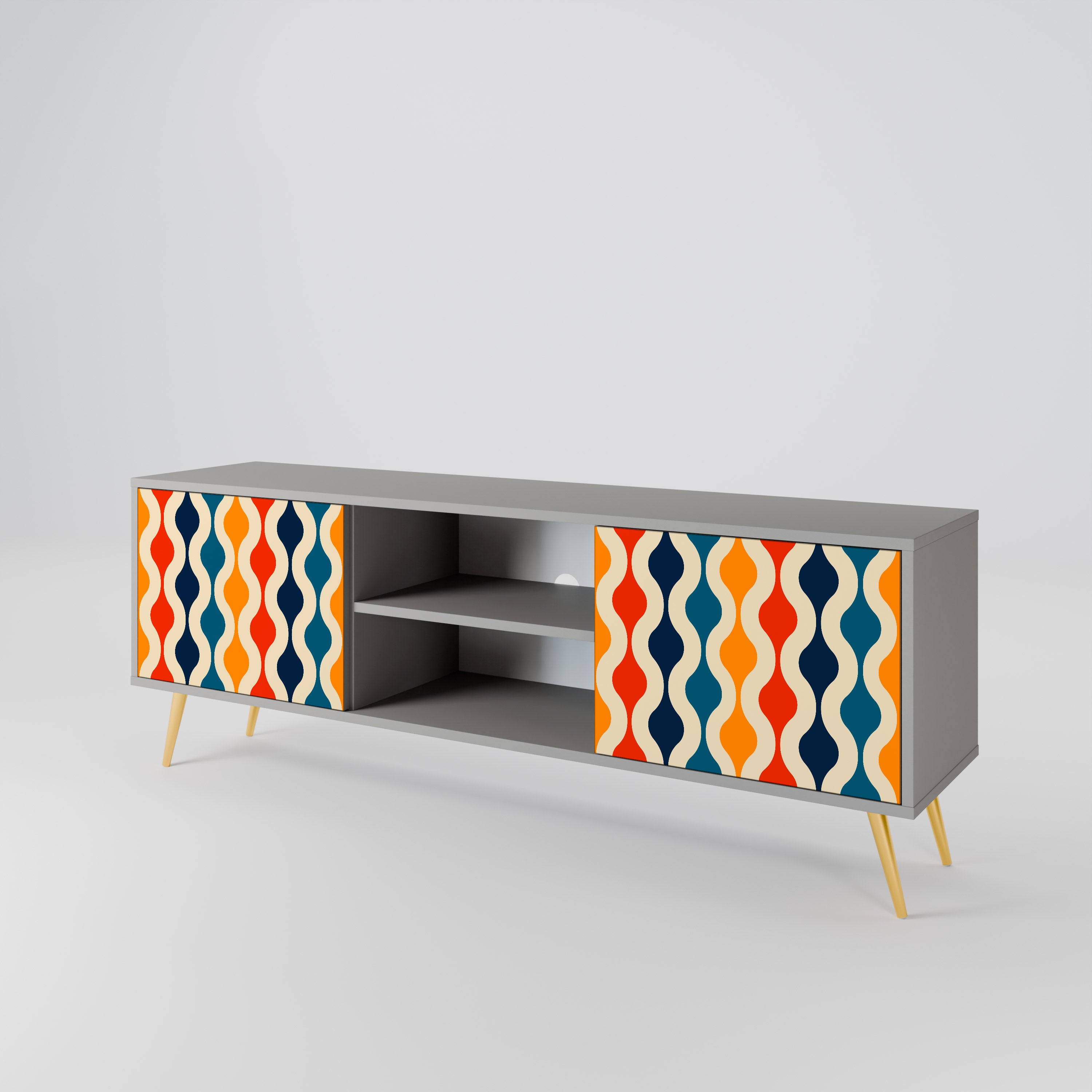 COLORFUL NOSTALGIA 2-Door TV Cabinet
