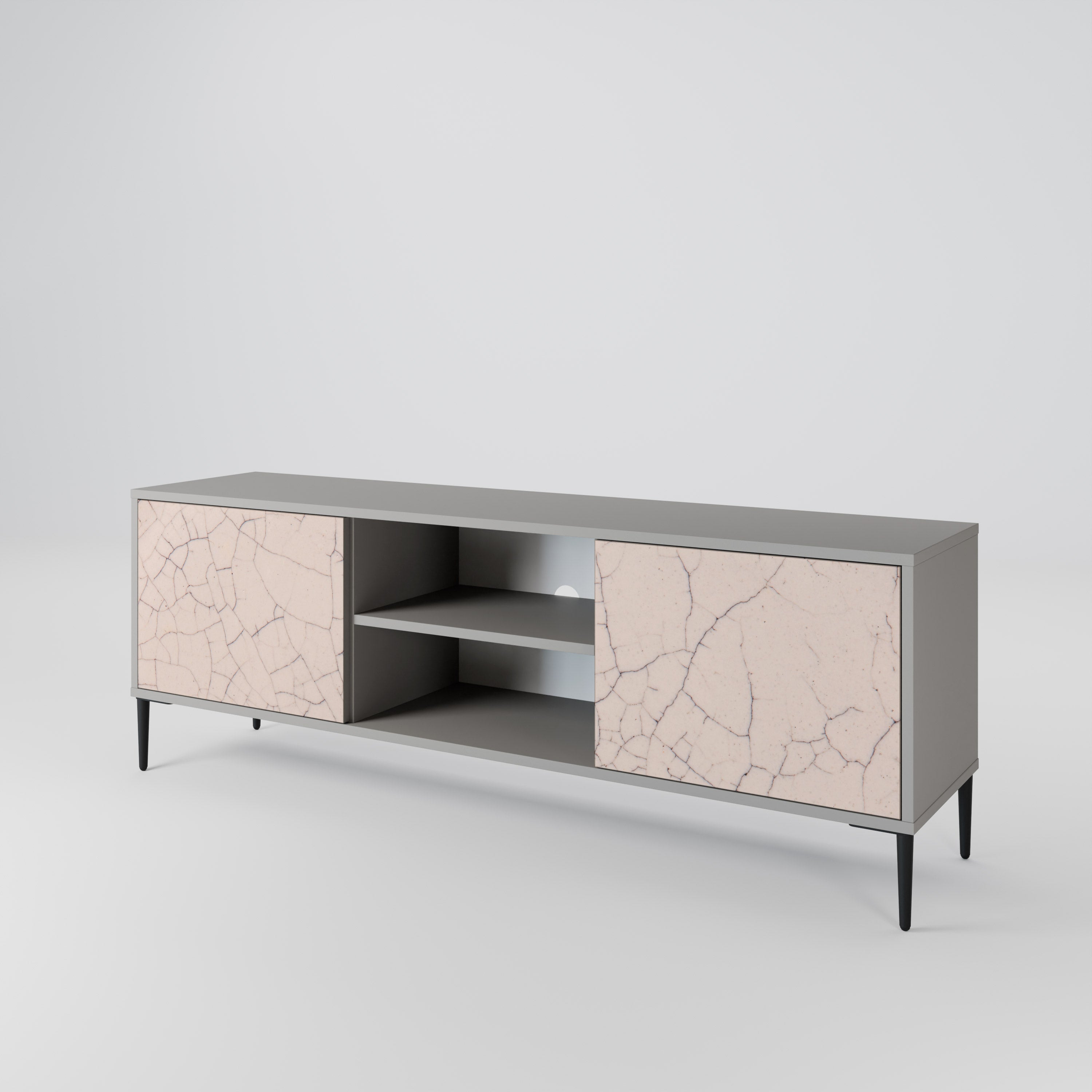 CERAMIC TEXTURE 2-Door TV Cabinet