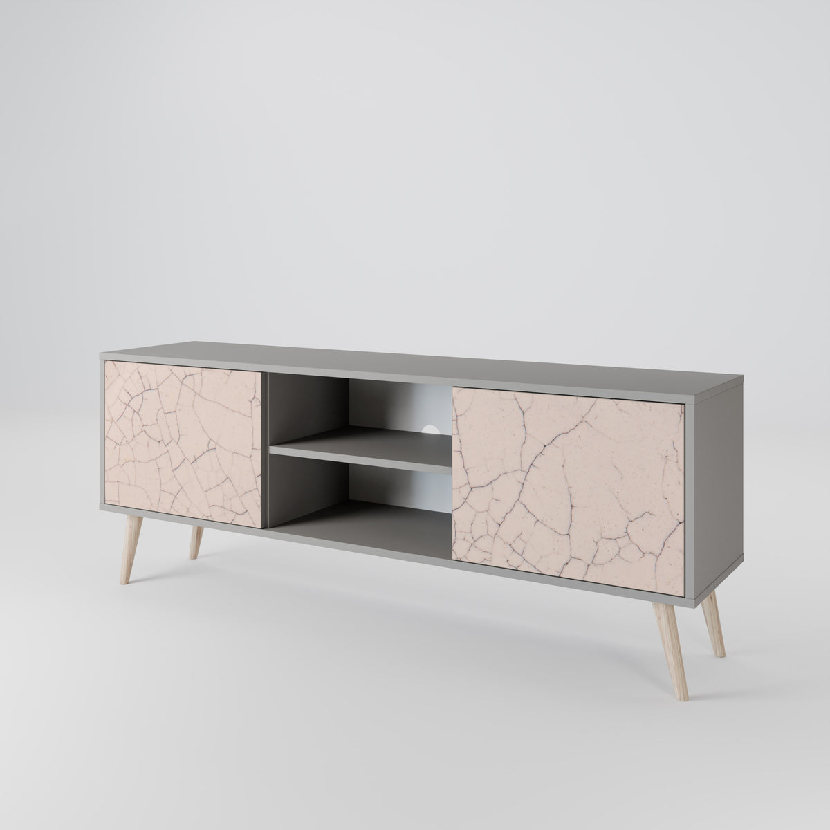 CERAMIC TEXTURE Dvoudveřový TV stolek