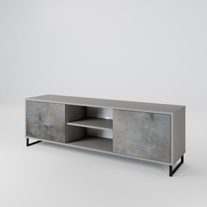 CONCRETE WALL Dvoudveřový TV stolek