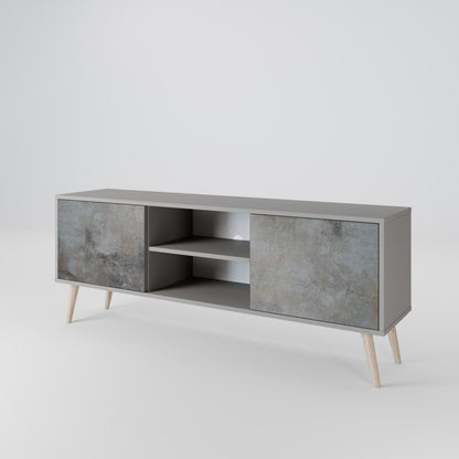 CONCRETE WALL Dvoudveřový TV stolek