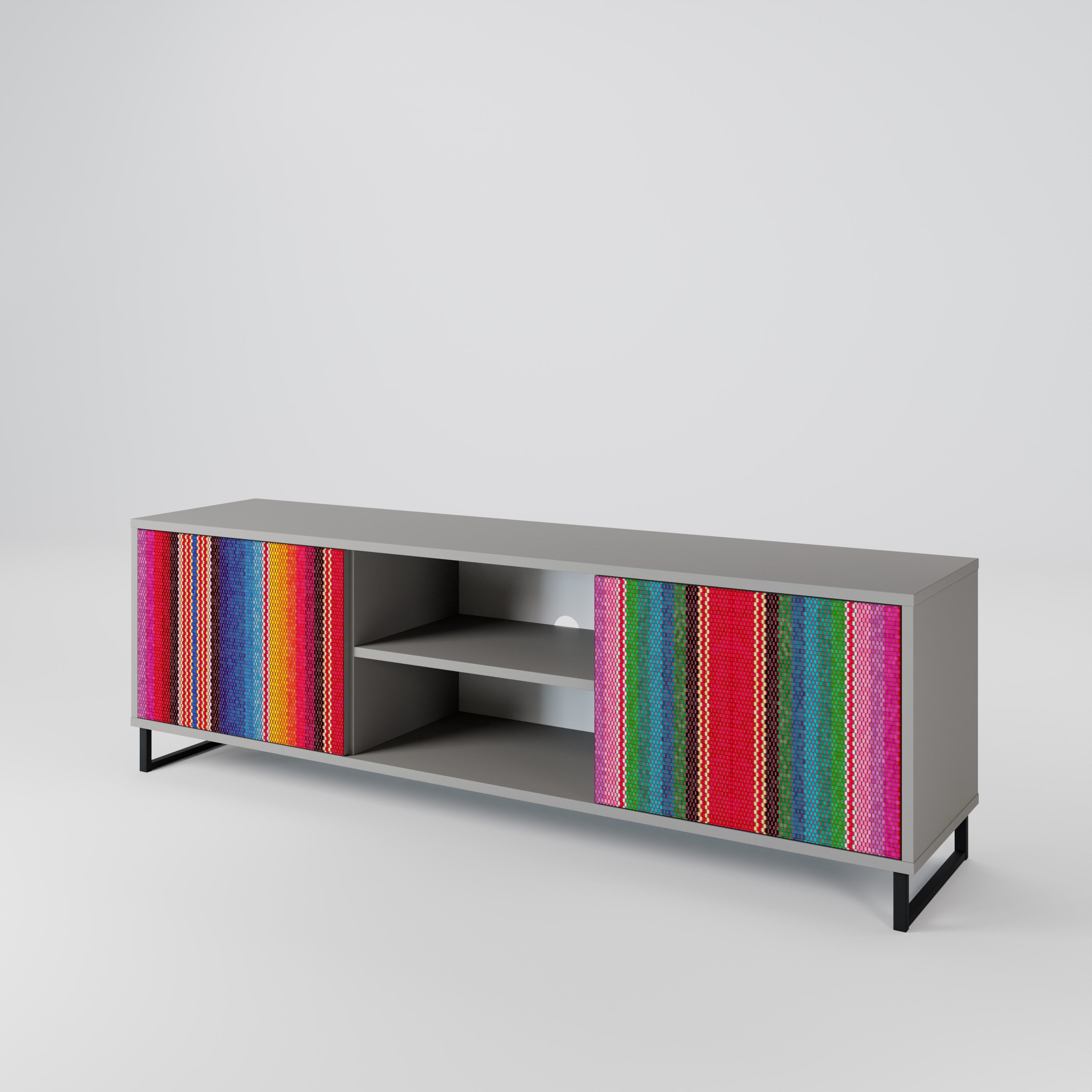 ETHNIC MEXICAN 2-Door TV Cabinet