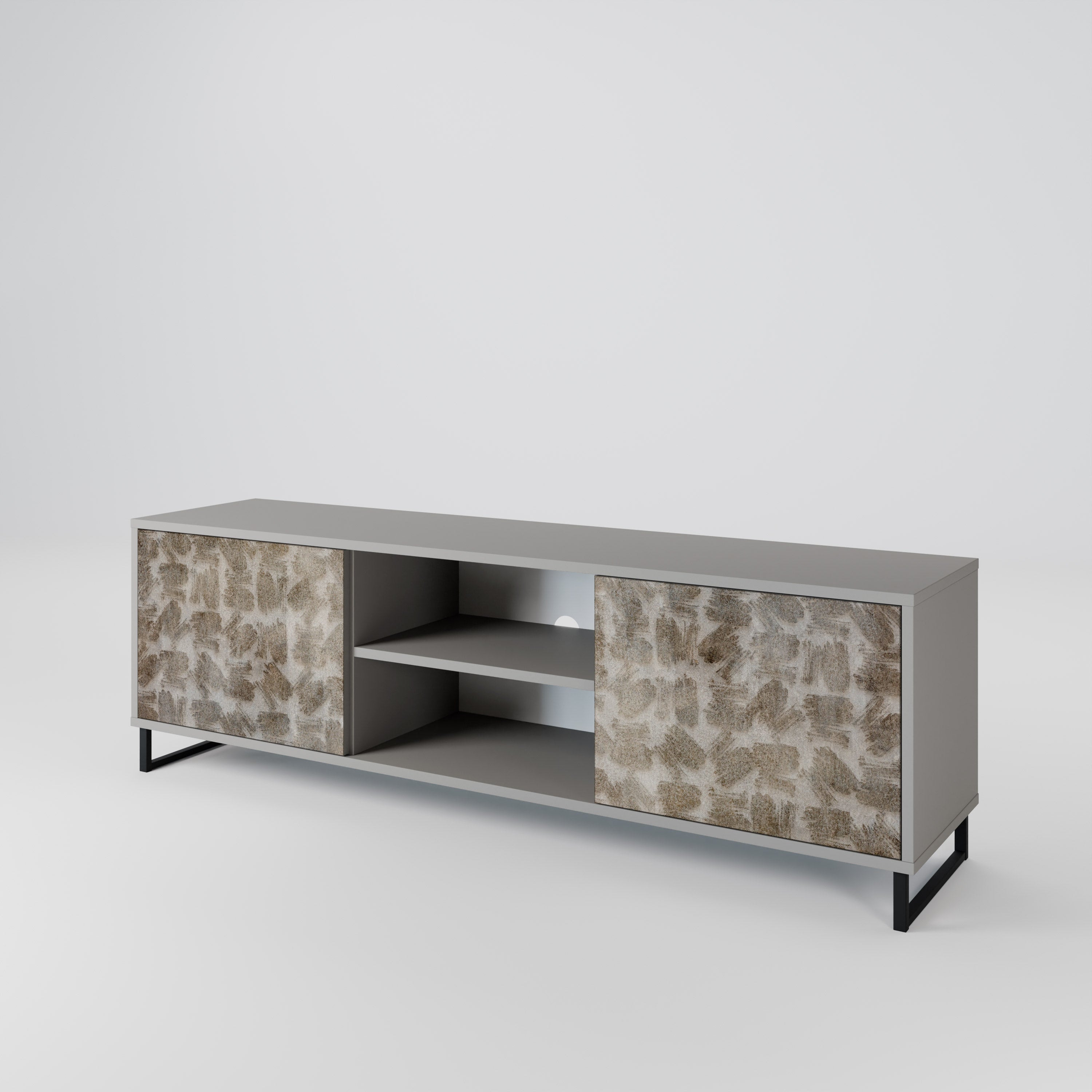 SLIGHTLY BLURRED 2-Door TV Cabinet