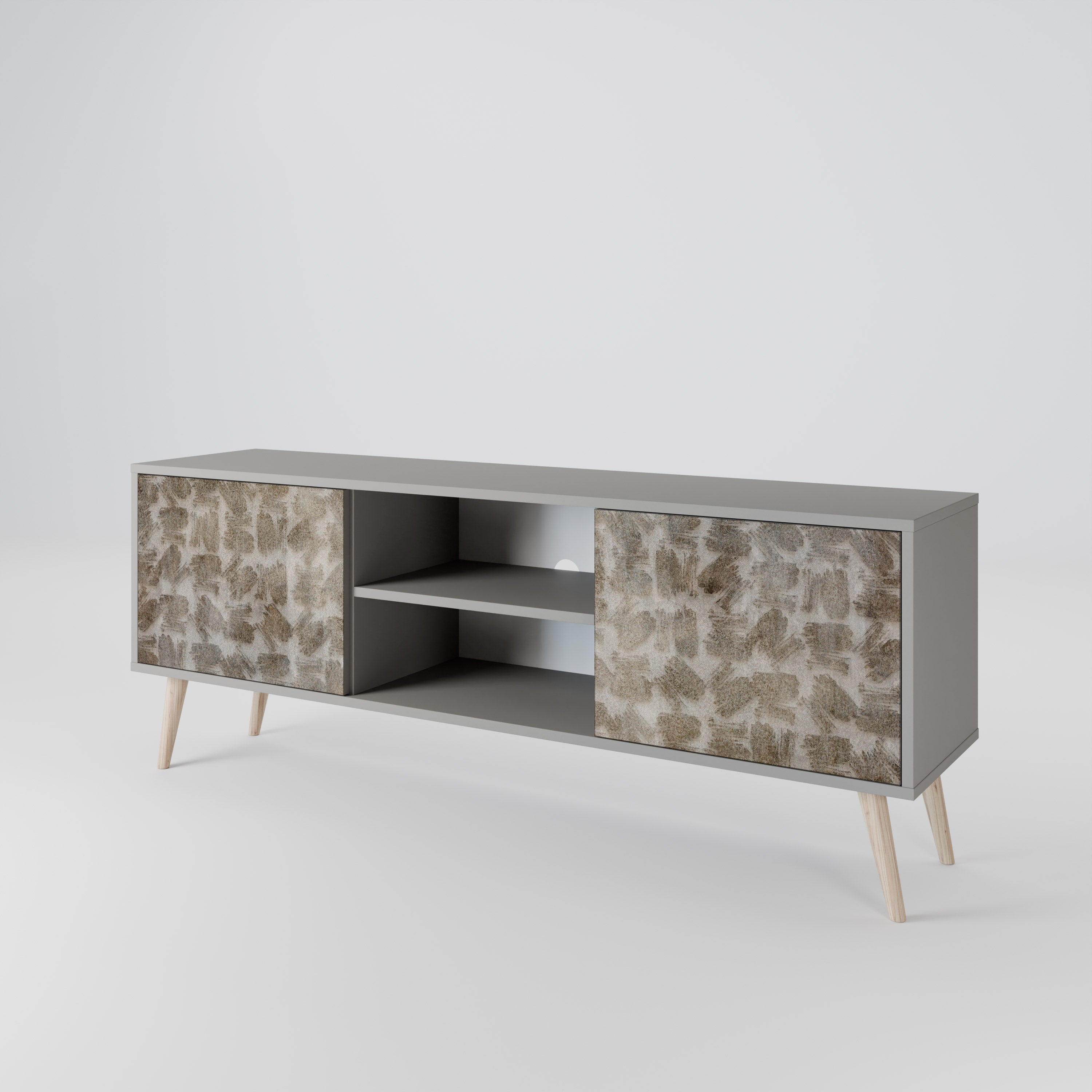 SLIGHTLY BLURRED 2-Door TV Cabinet